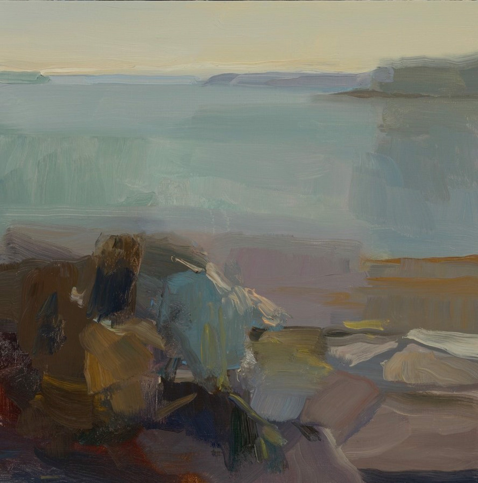 ACADIAN ROCKS, SUMMER AFTERNOON by CHRISTINE LAFUENTE