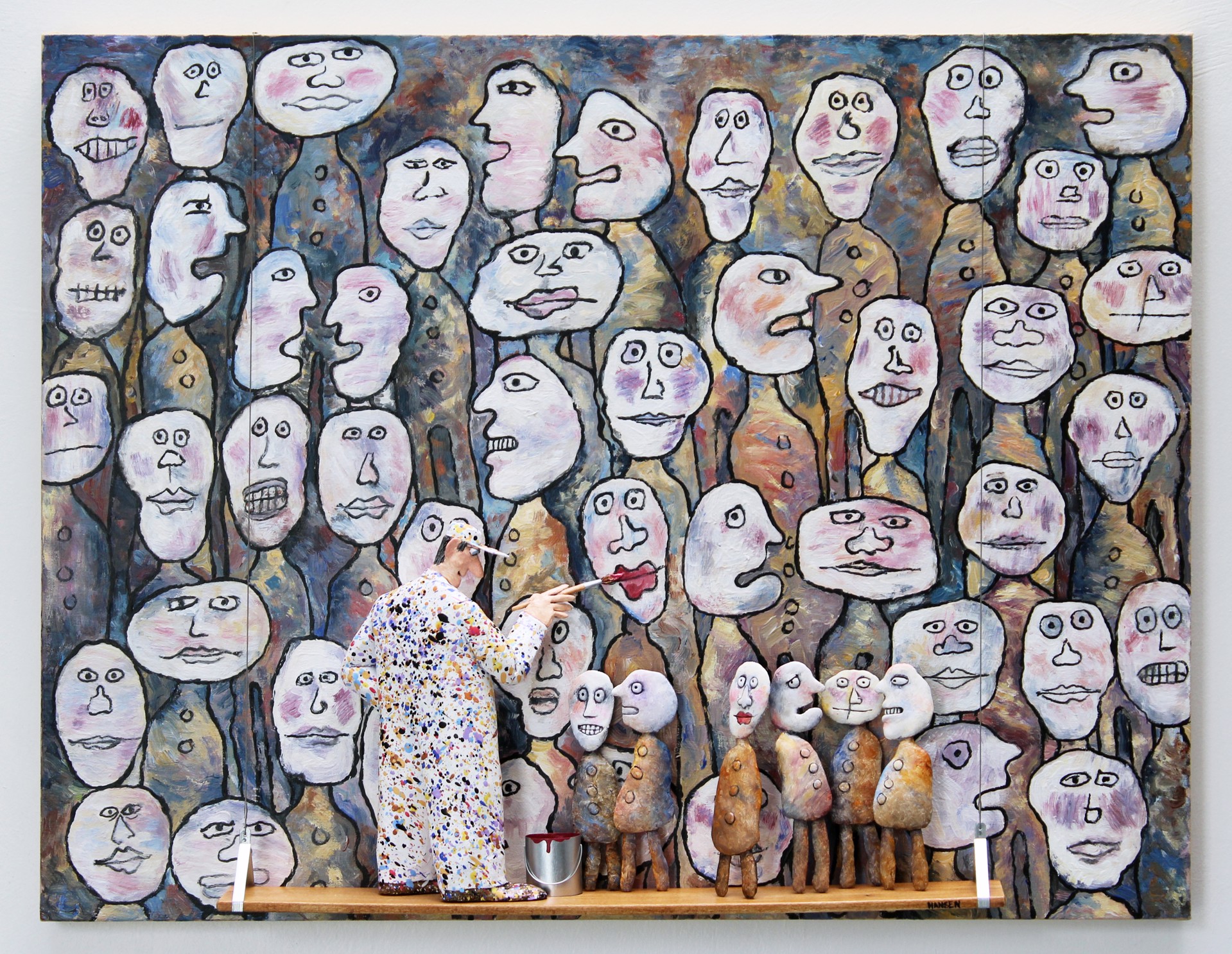 Jean Dubuffet、l'heureux de peu、希少画集画 Jean Dubuffet、l´heureux de peu、希少画集画