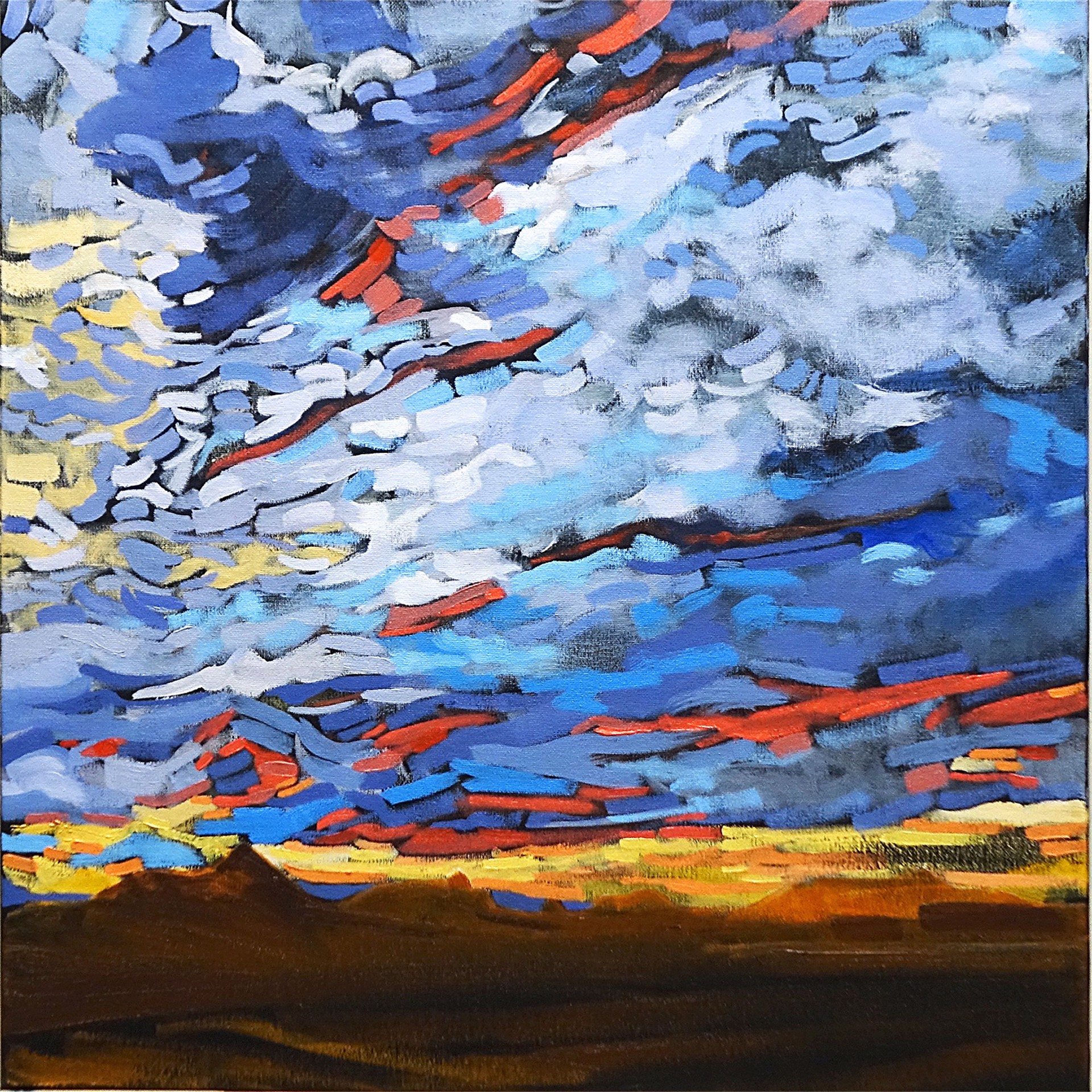 Sunrise and Storm Clouds by M.E. Price