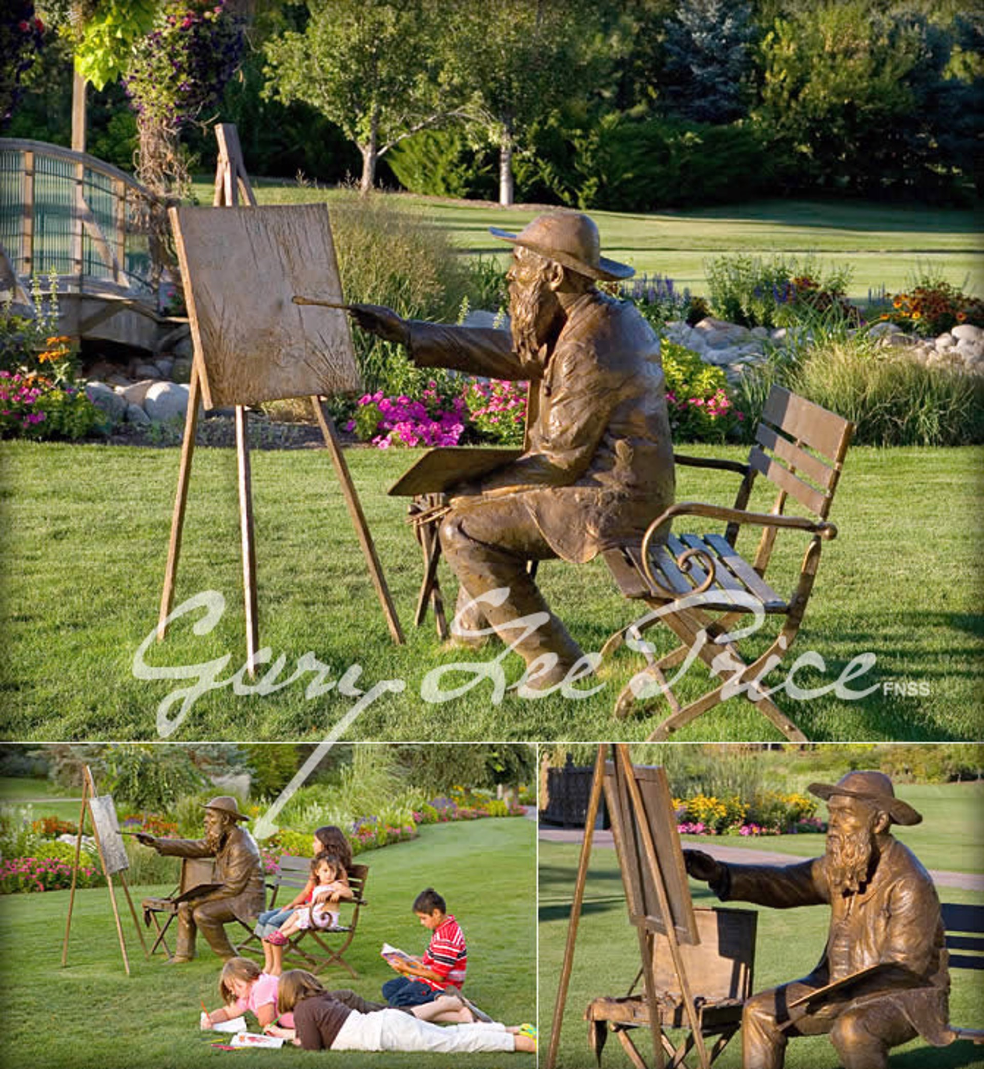 Monet Bench by Gary Lee Price (sculptor)