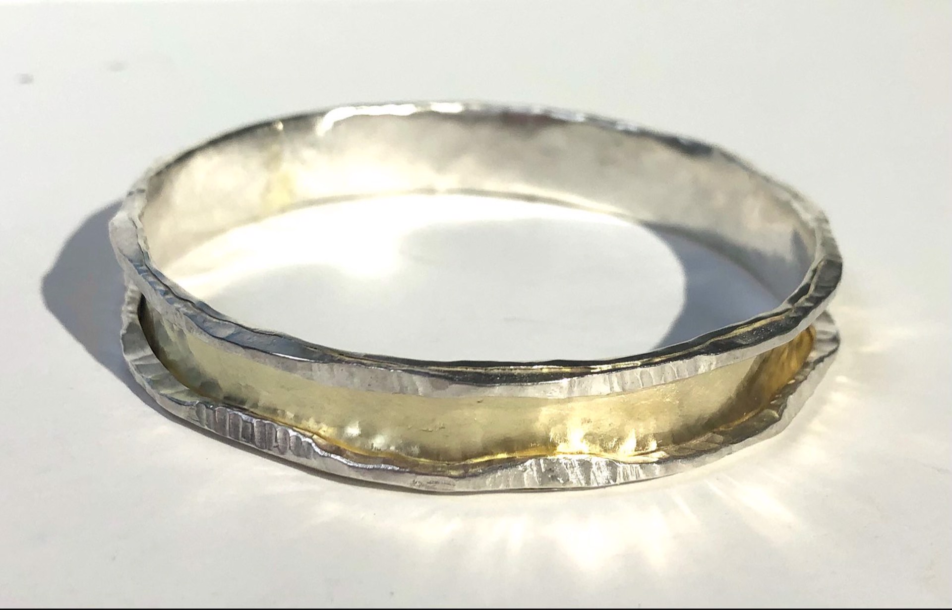 Charming Bangle in Gold Band by Sana Doumet