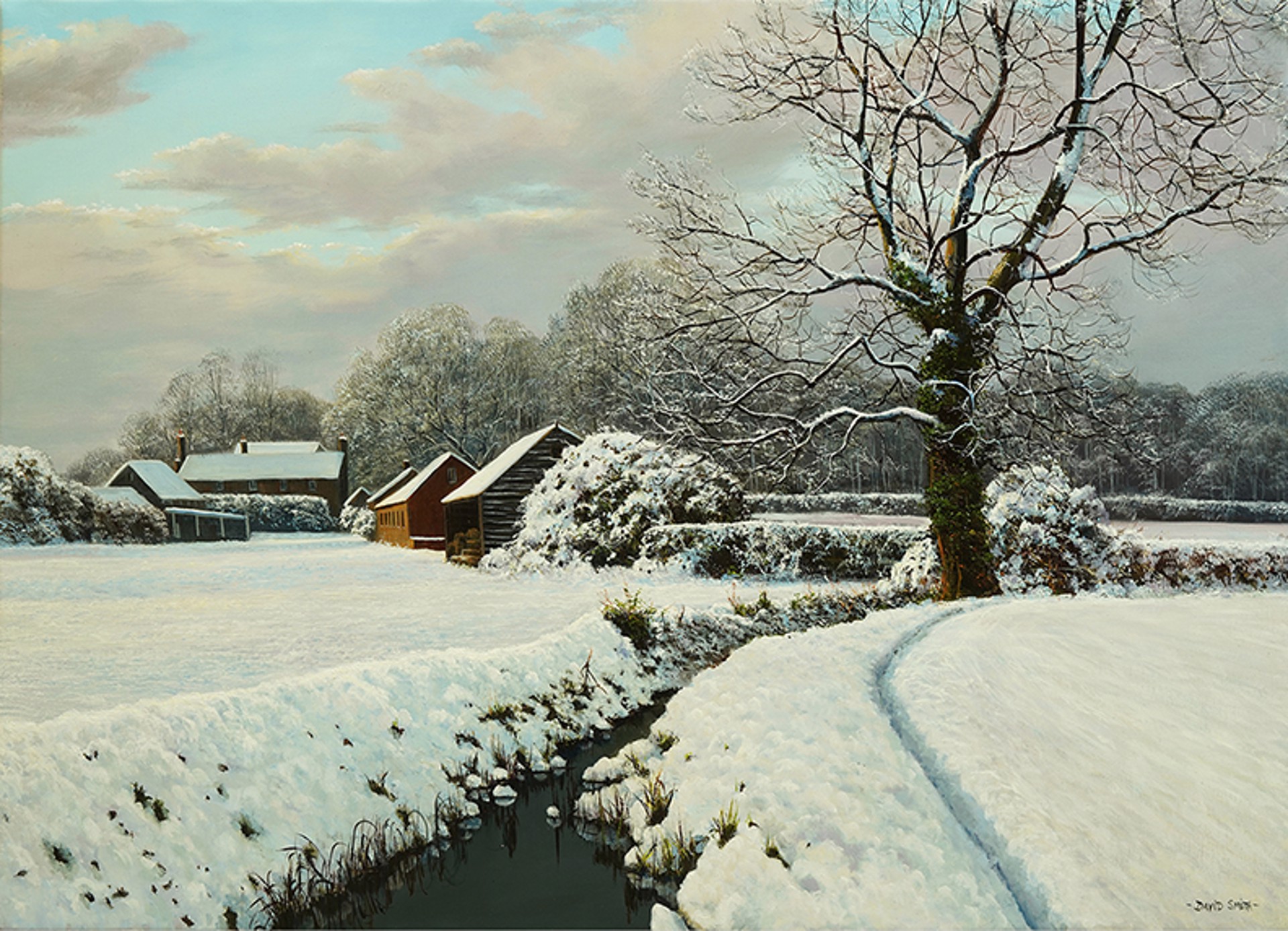 Snow in Essex by David Smith
