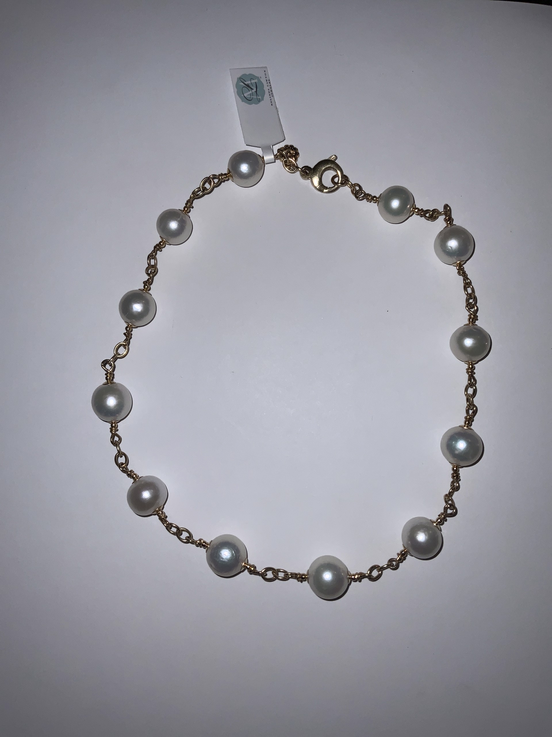 Grace Kelly Pearls 12mm 14kgf by Melinda Lawton Jewelry