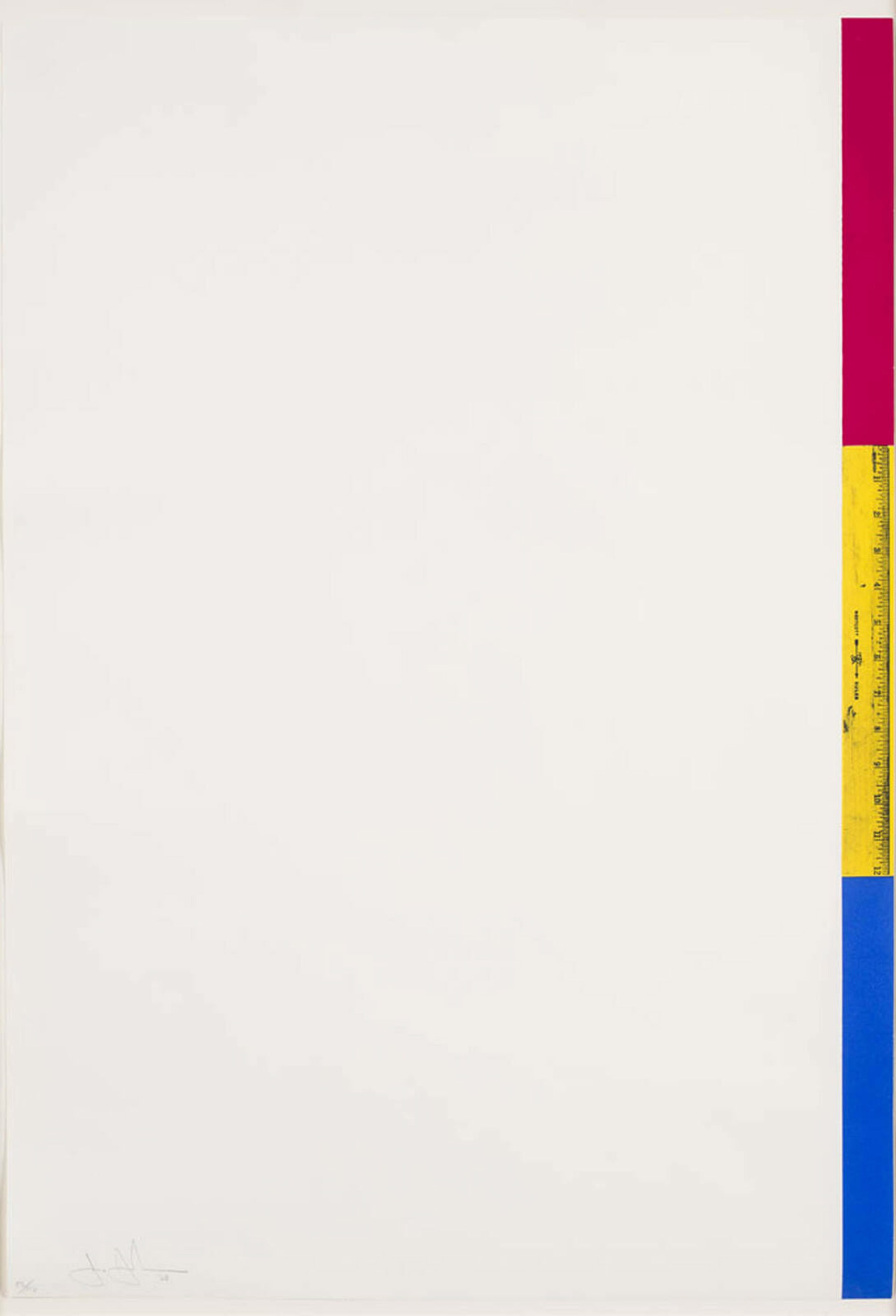 Untitled (Ruler) by Jasper Johns