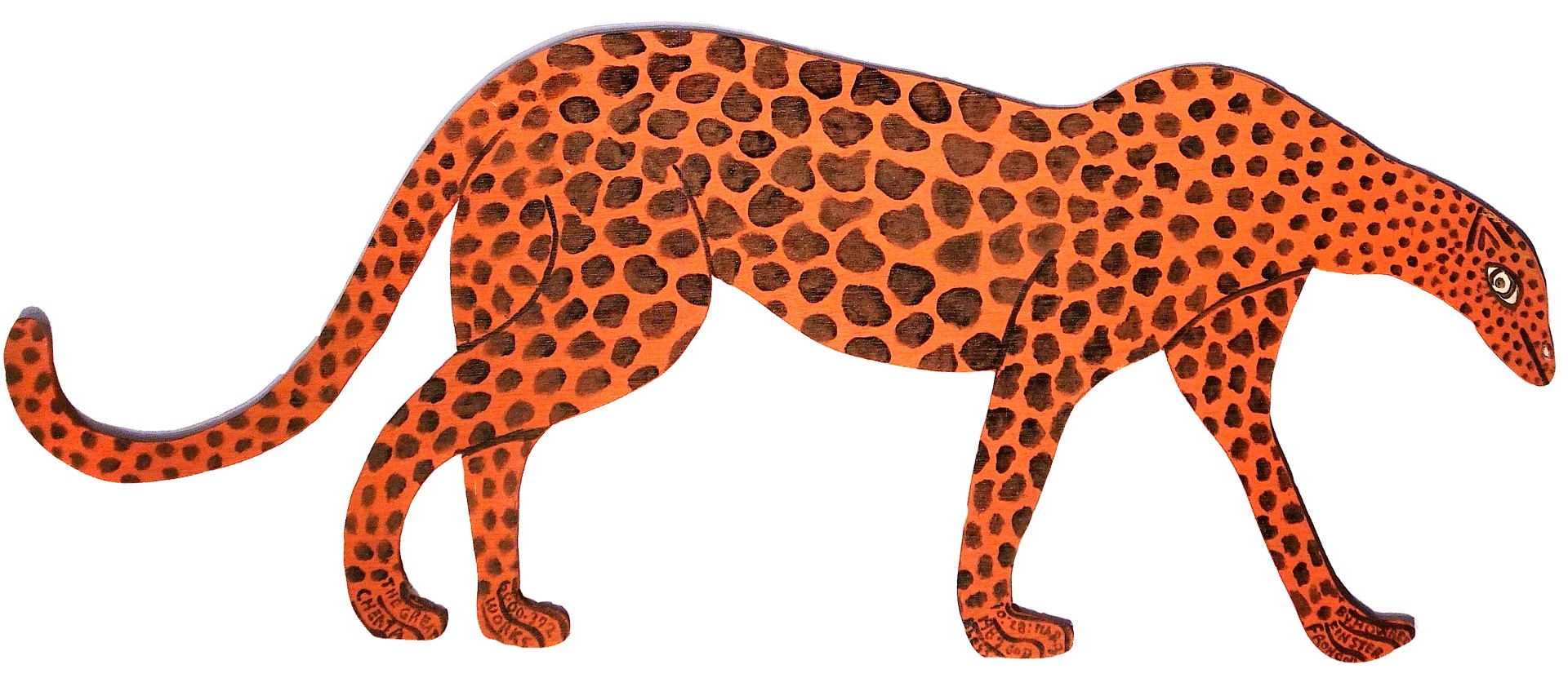 The Great Cheetah by Howard Finster