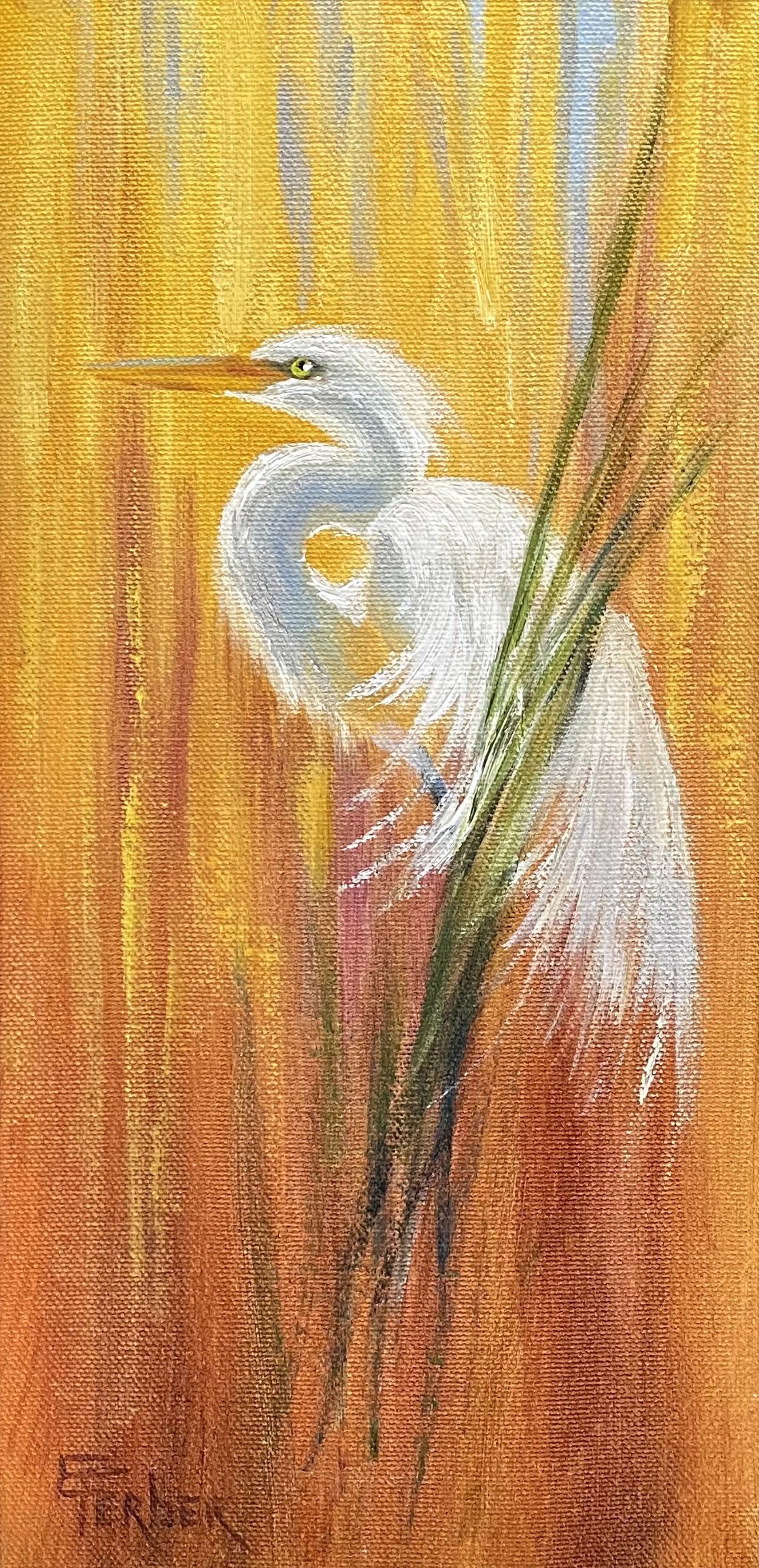 White Egret - SOLD by Elisabeth Ferber
