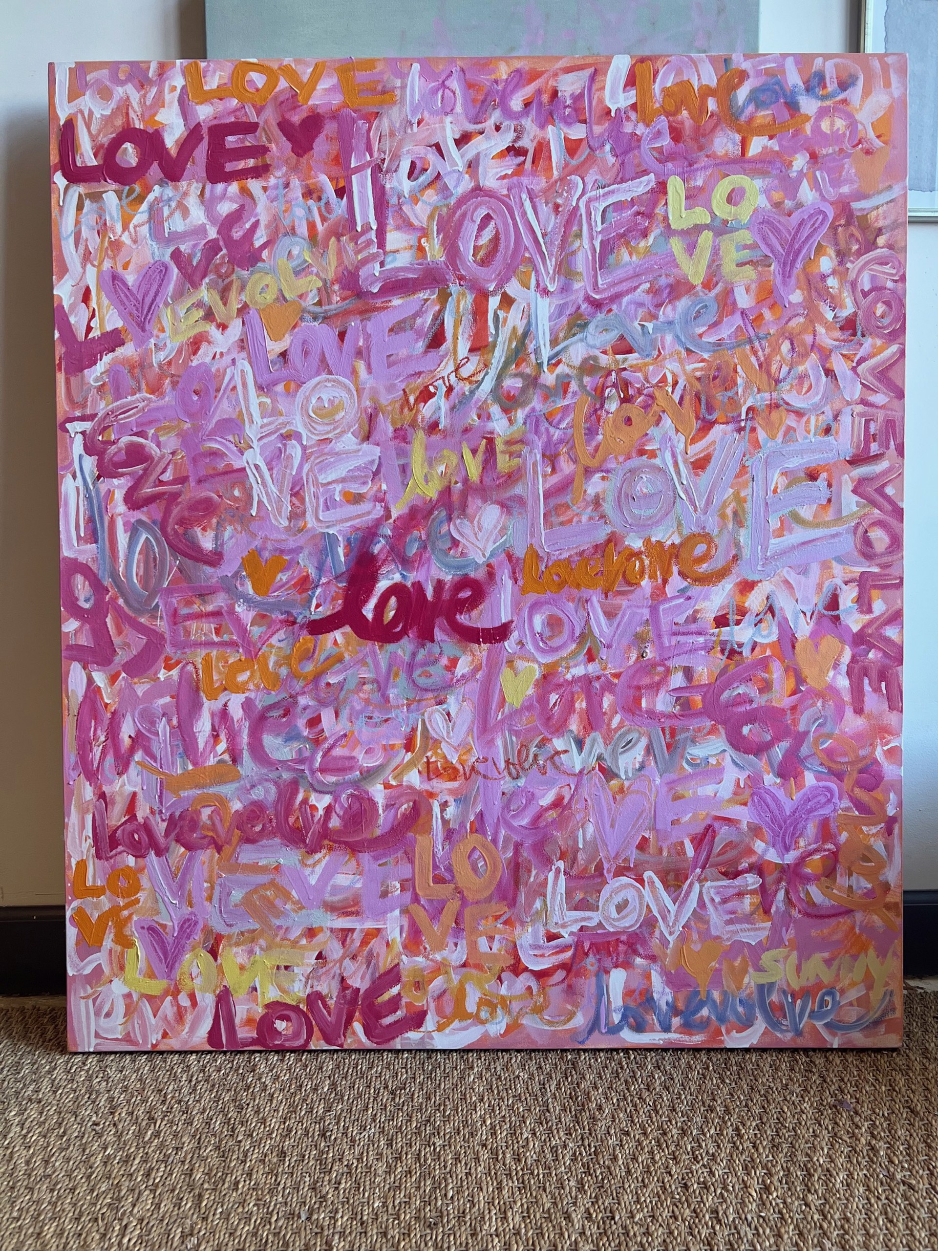 Commission LOVE Painting for The Quinn Boutique by Sunny Goode
