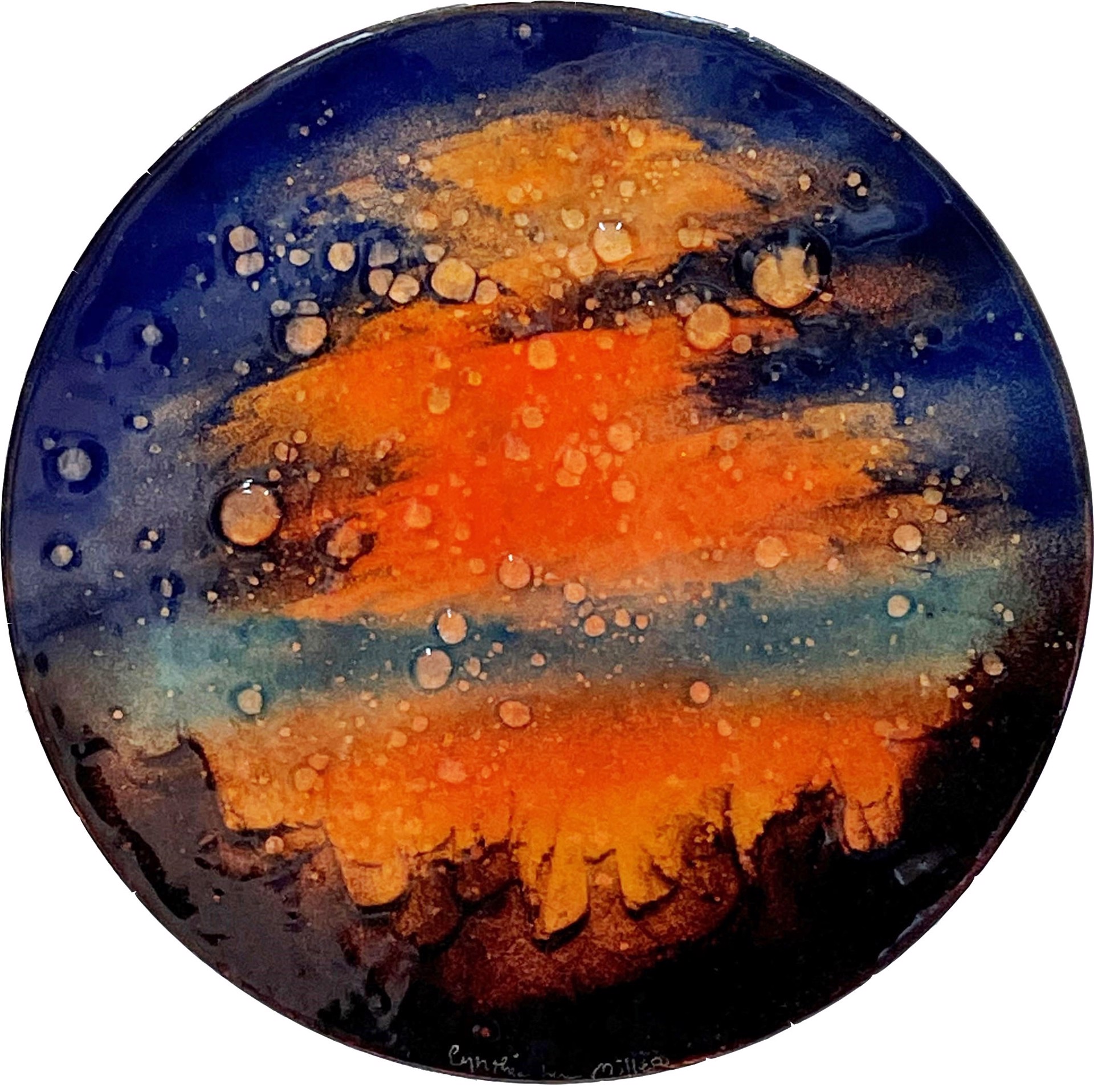 Sunset Disc by Cynthia Miller