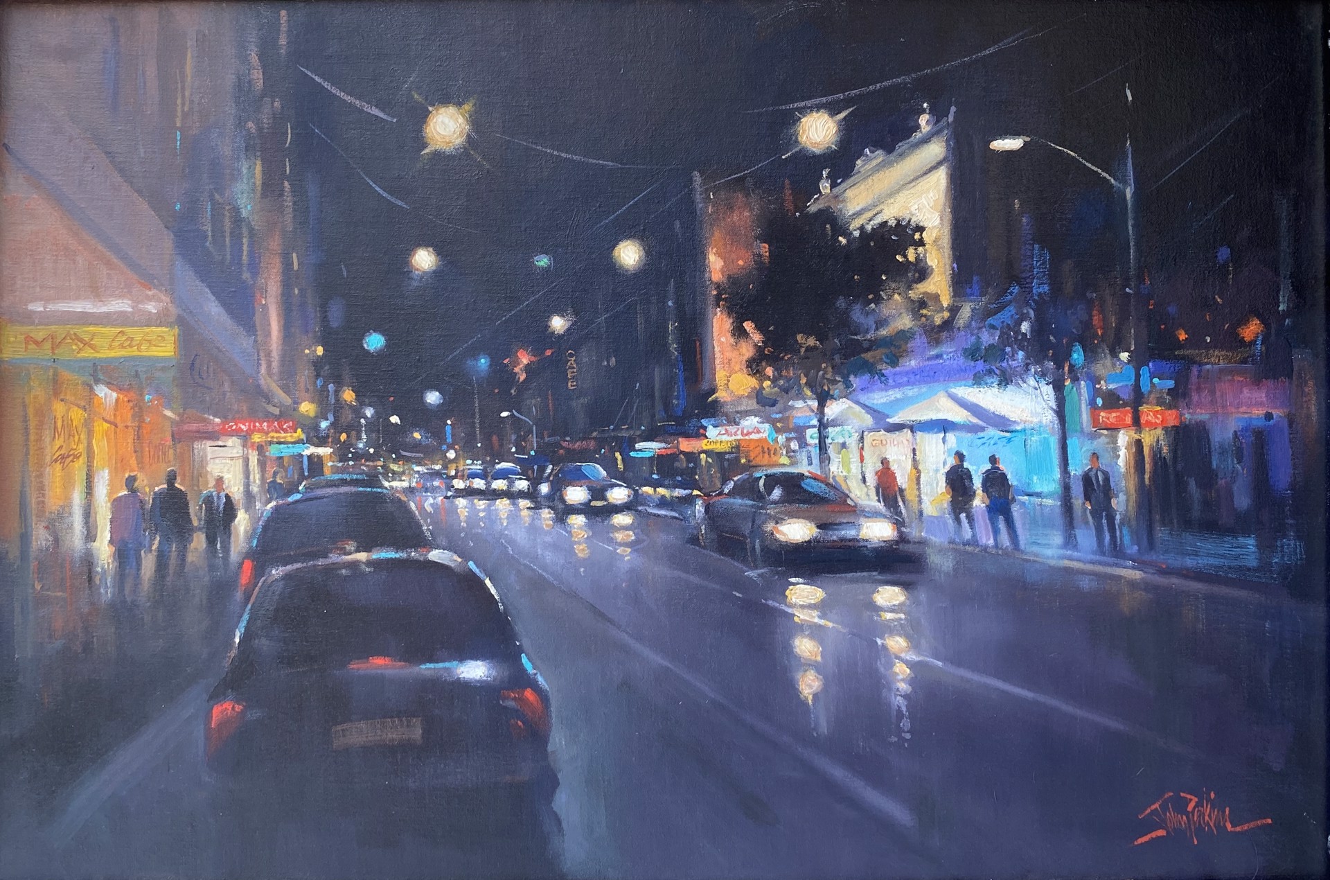 Night Lights on Norton St by John Perkins