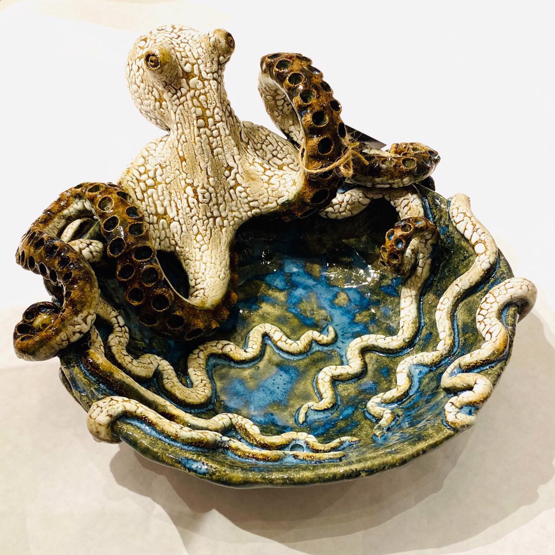 SG2220 Large Octopus Bowl (Ocean Blue) by Shayne Greco Dare