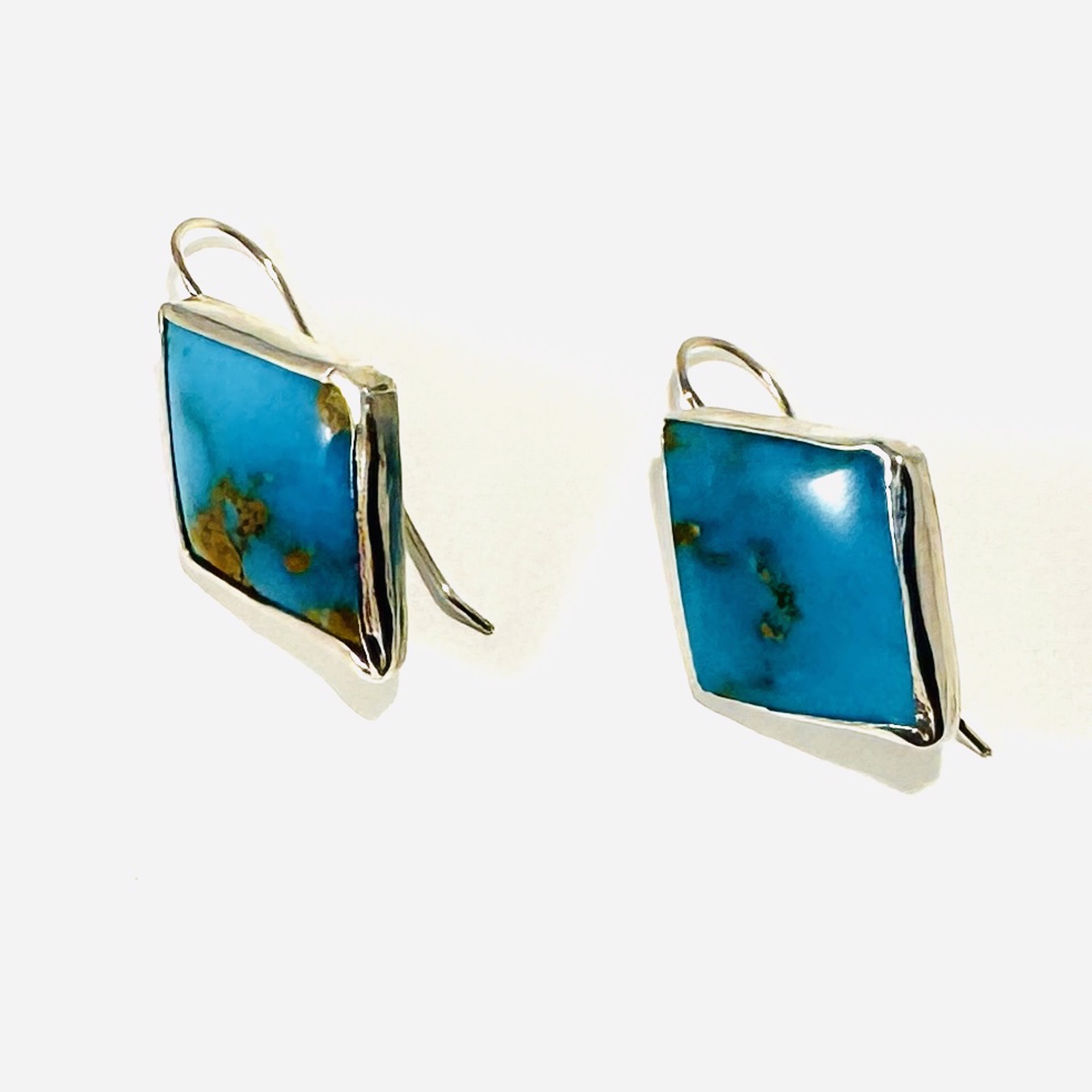 Pilot Mountain Turquoise Earrings AB23-75 by Anne Bivens