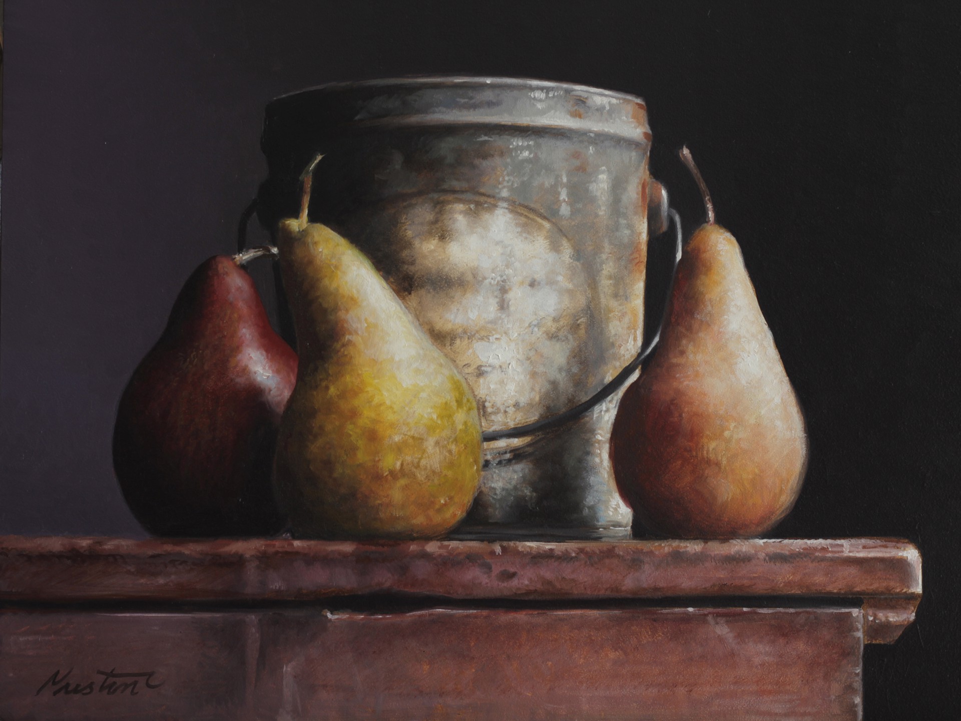 Pears & Tin by Larry Preston