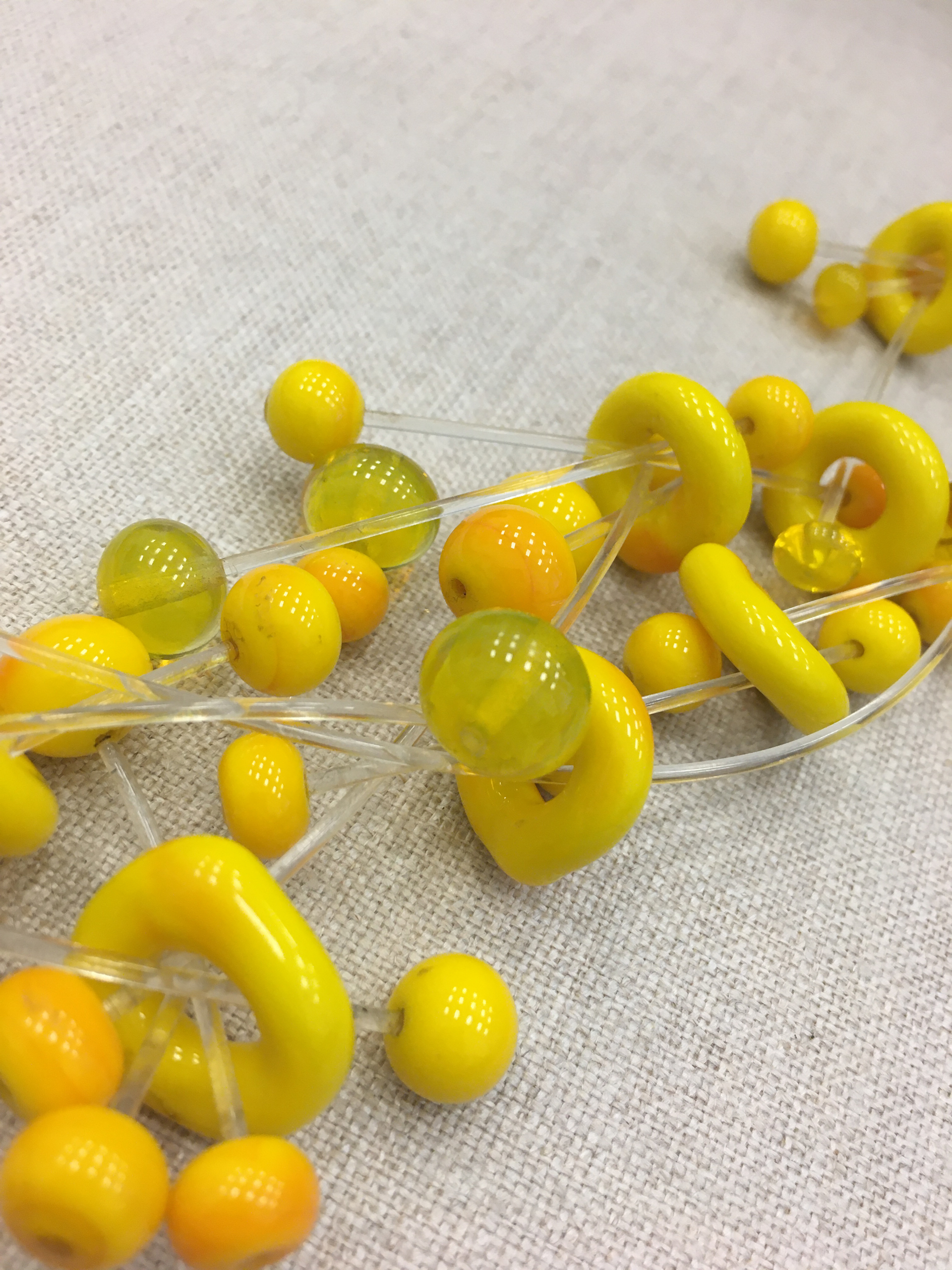 Yellow Wrap Necklace by Jette Vogt