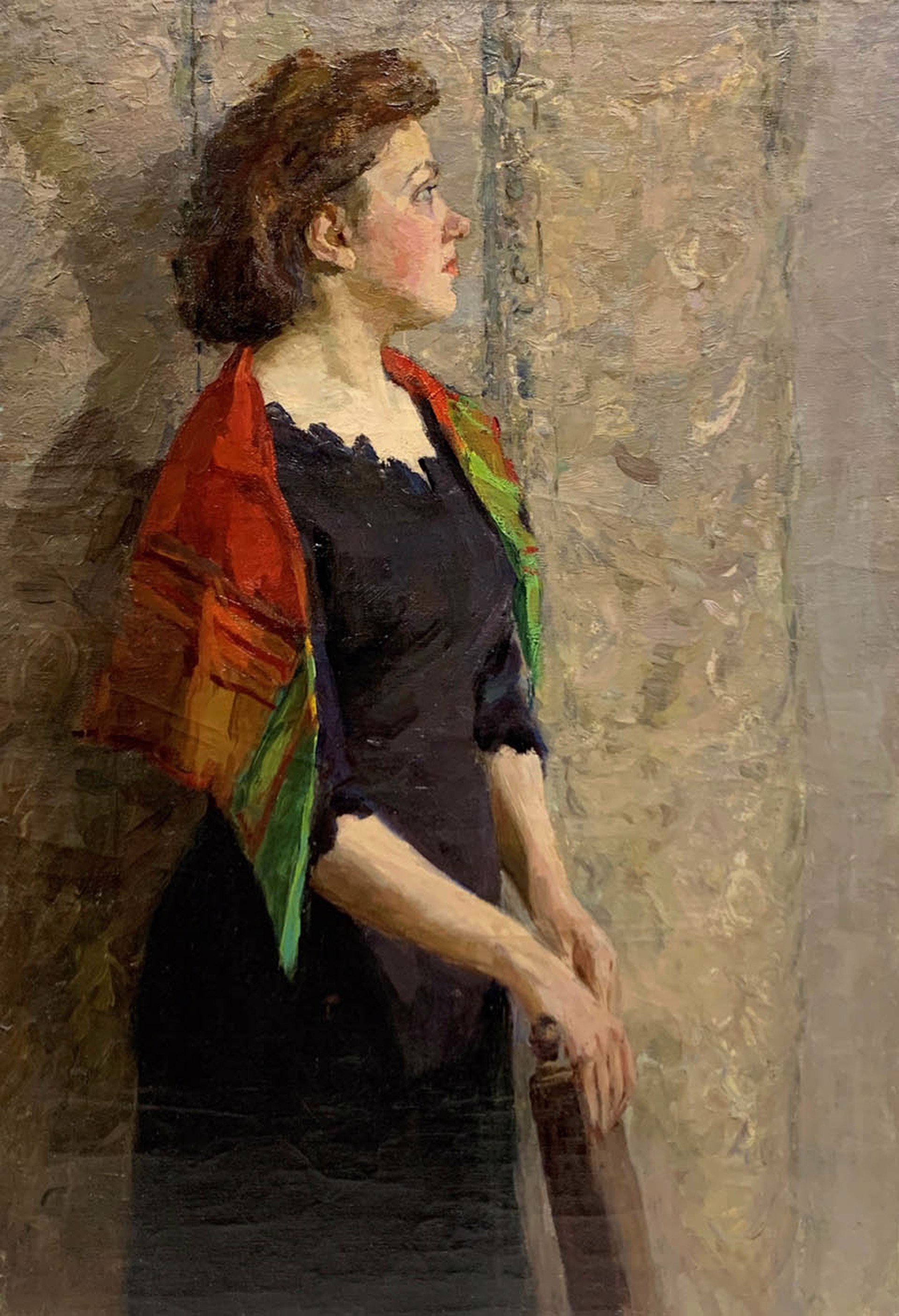 Woman in Shawl by Vladimir A. Zhukov