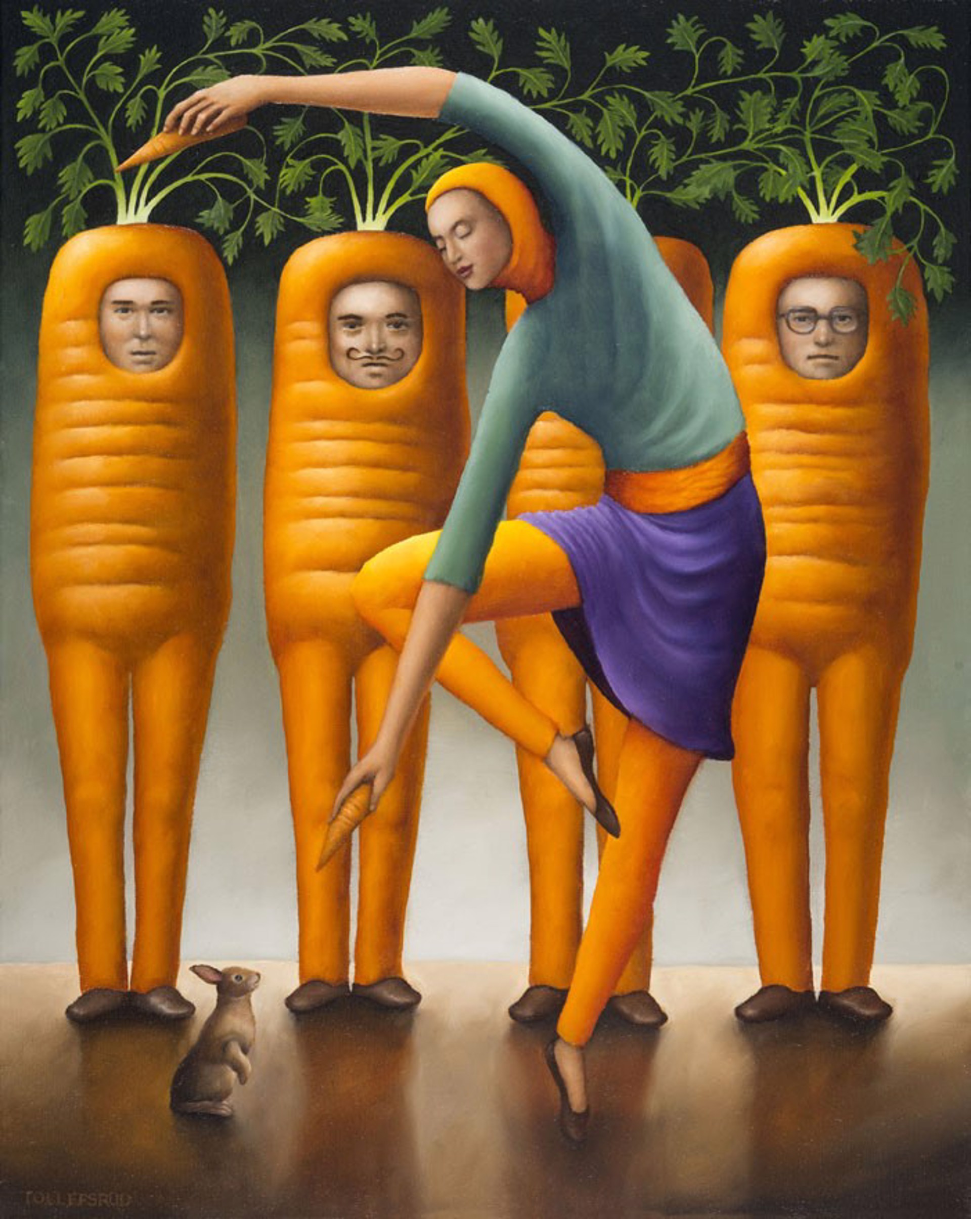 Cavorting Amongst Carrots by Cynthia Tollefsrud