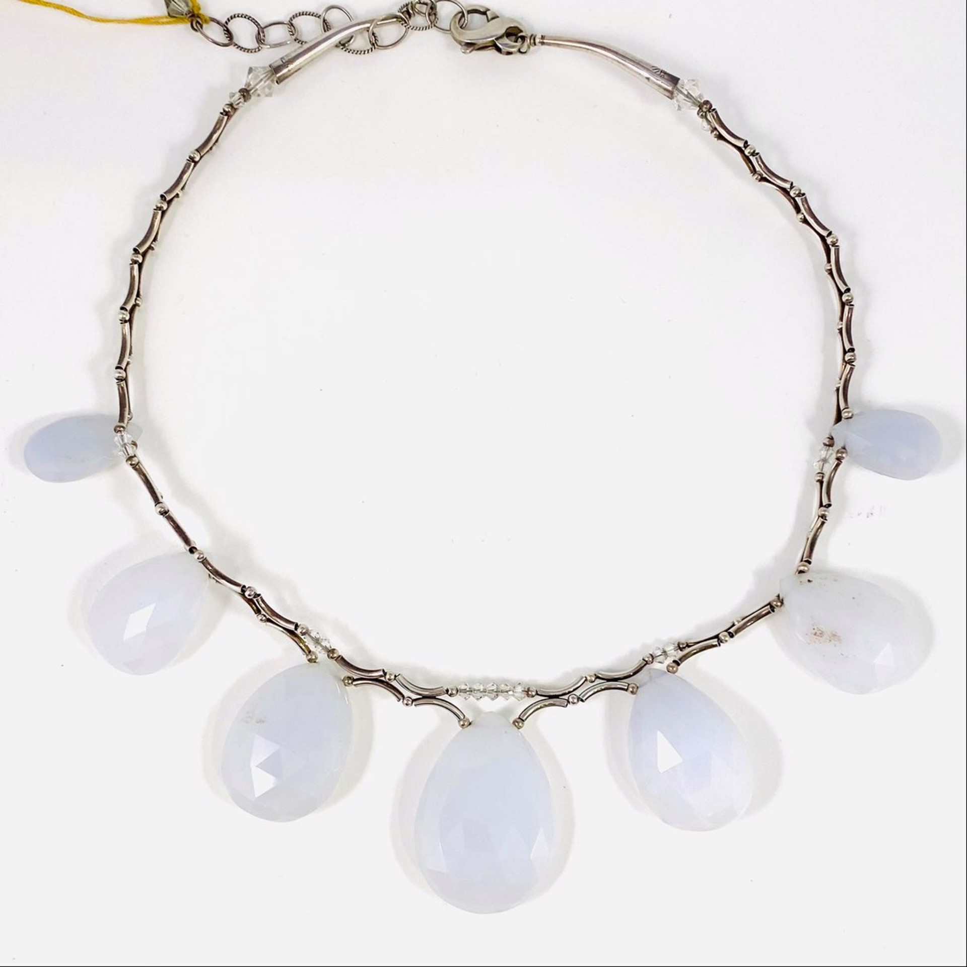 Pale Blue Chalcedony Necklace by Soteria