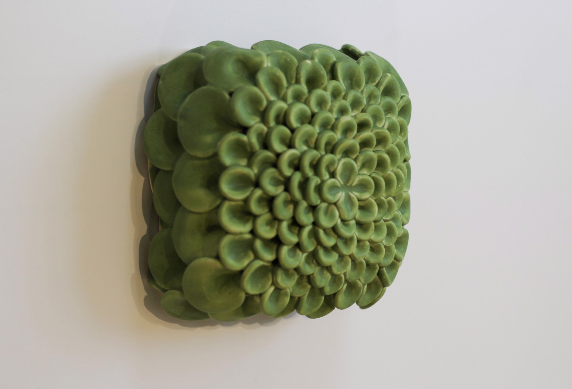 Green Petal Wall Box by Rachelle Miller