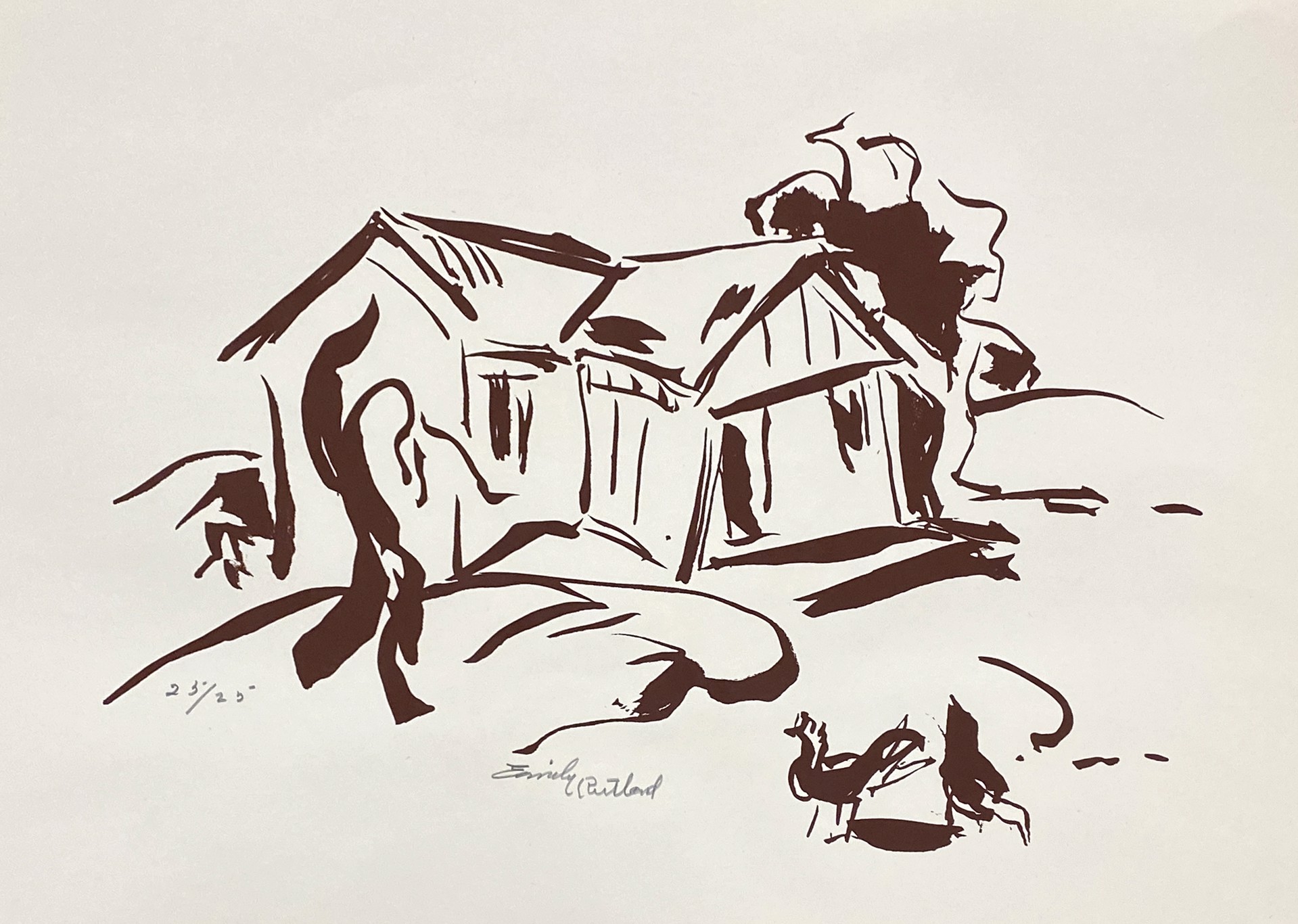 House with Chicken, Ed. 25/25 by Emily Rutland