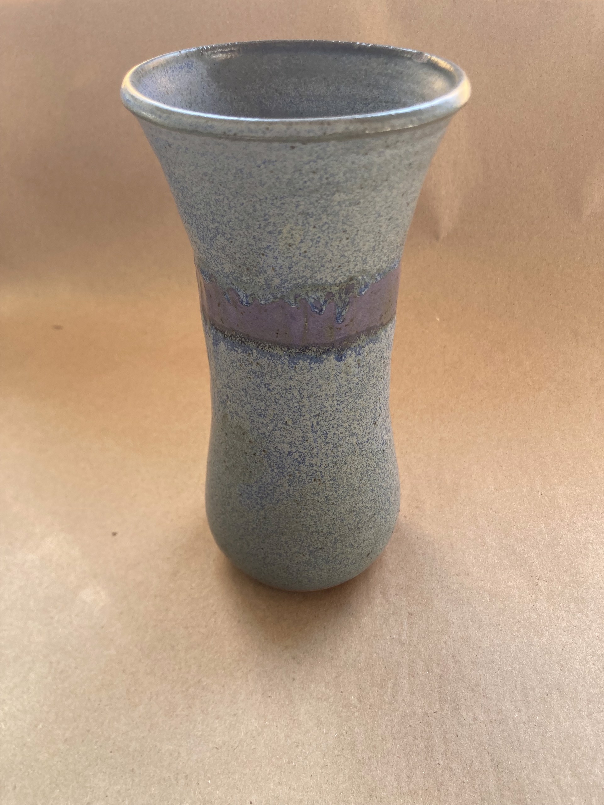Medium Blue Vase #39 by Sharon Scrattish