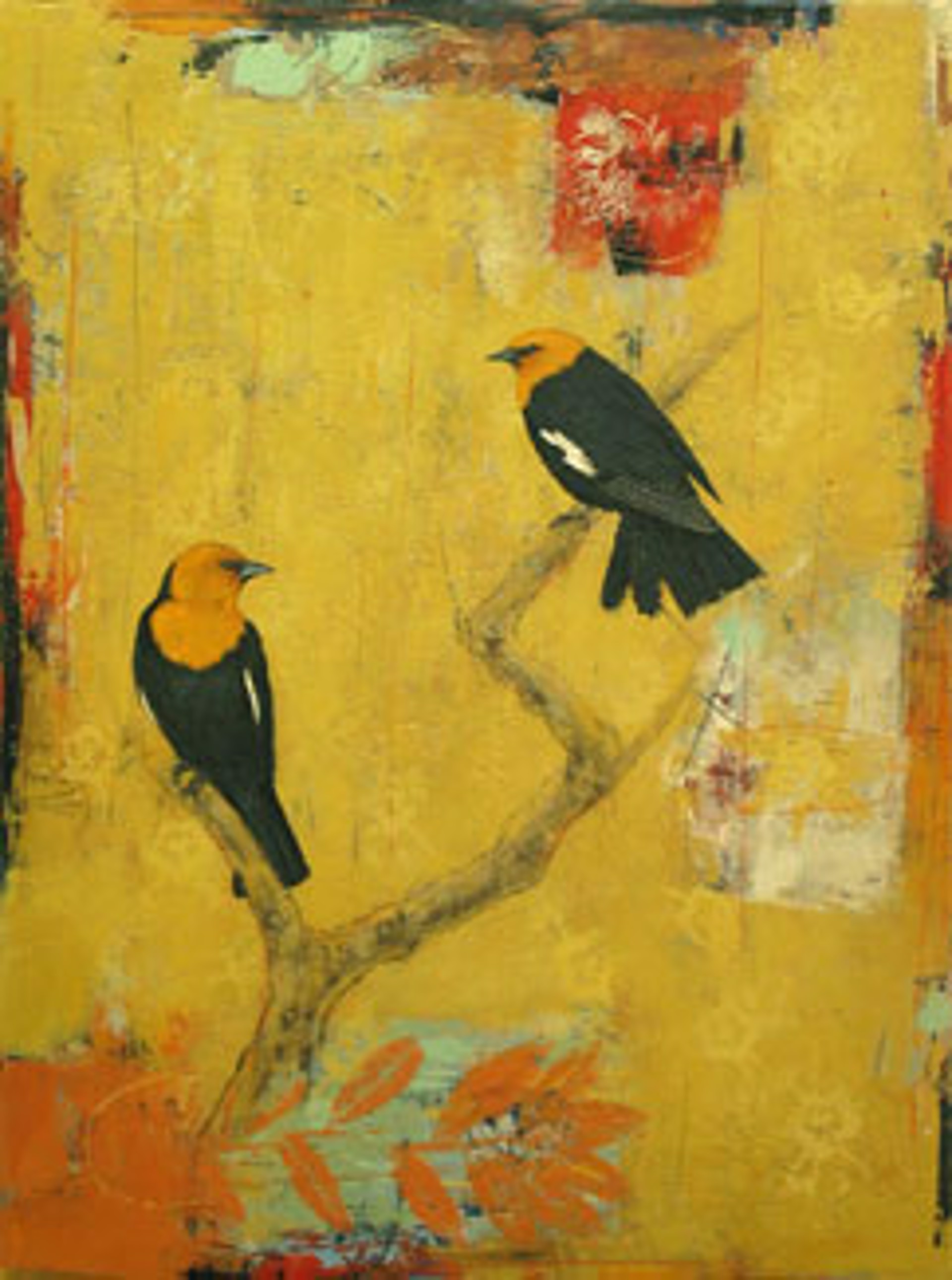 Yellow Headed Blackbirds by Paul Brigham