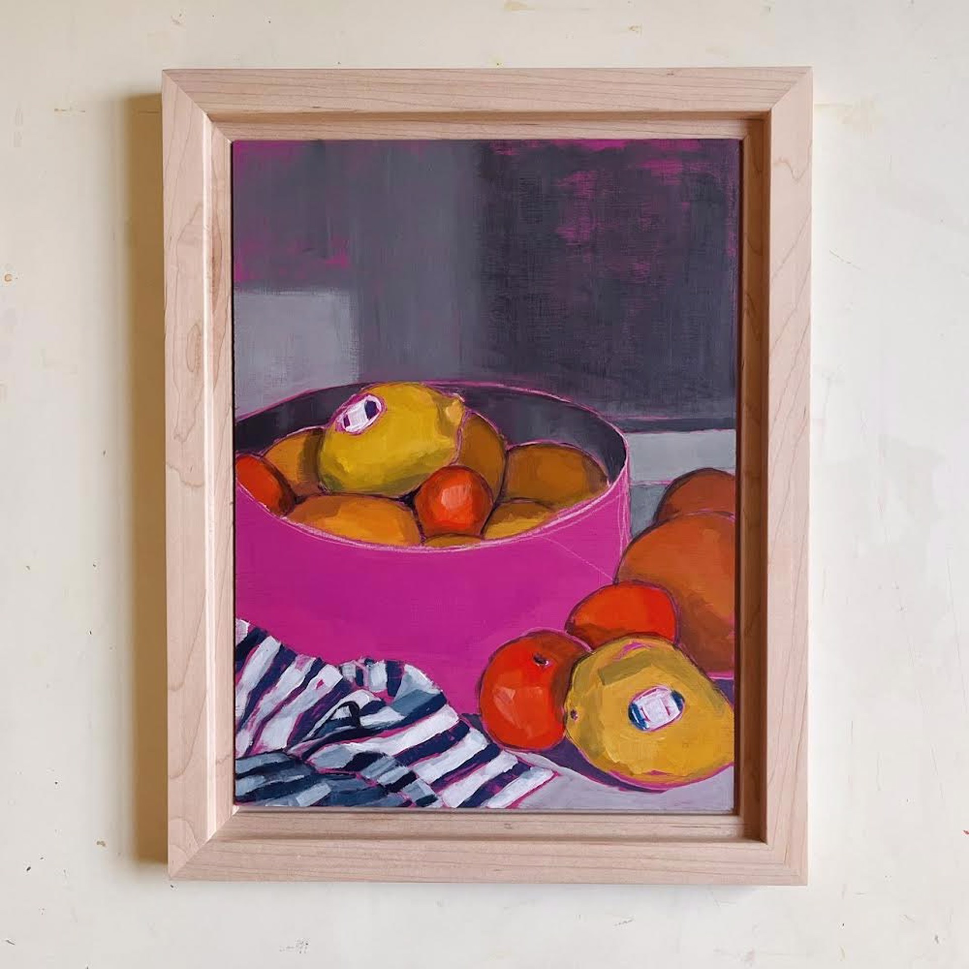 Orange You Glad I Didn't Say Banana, (framed) by Maggie Stickney