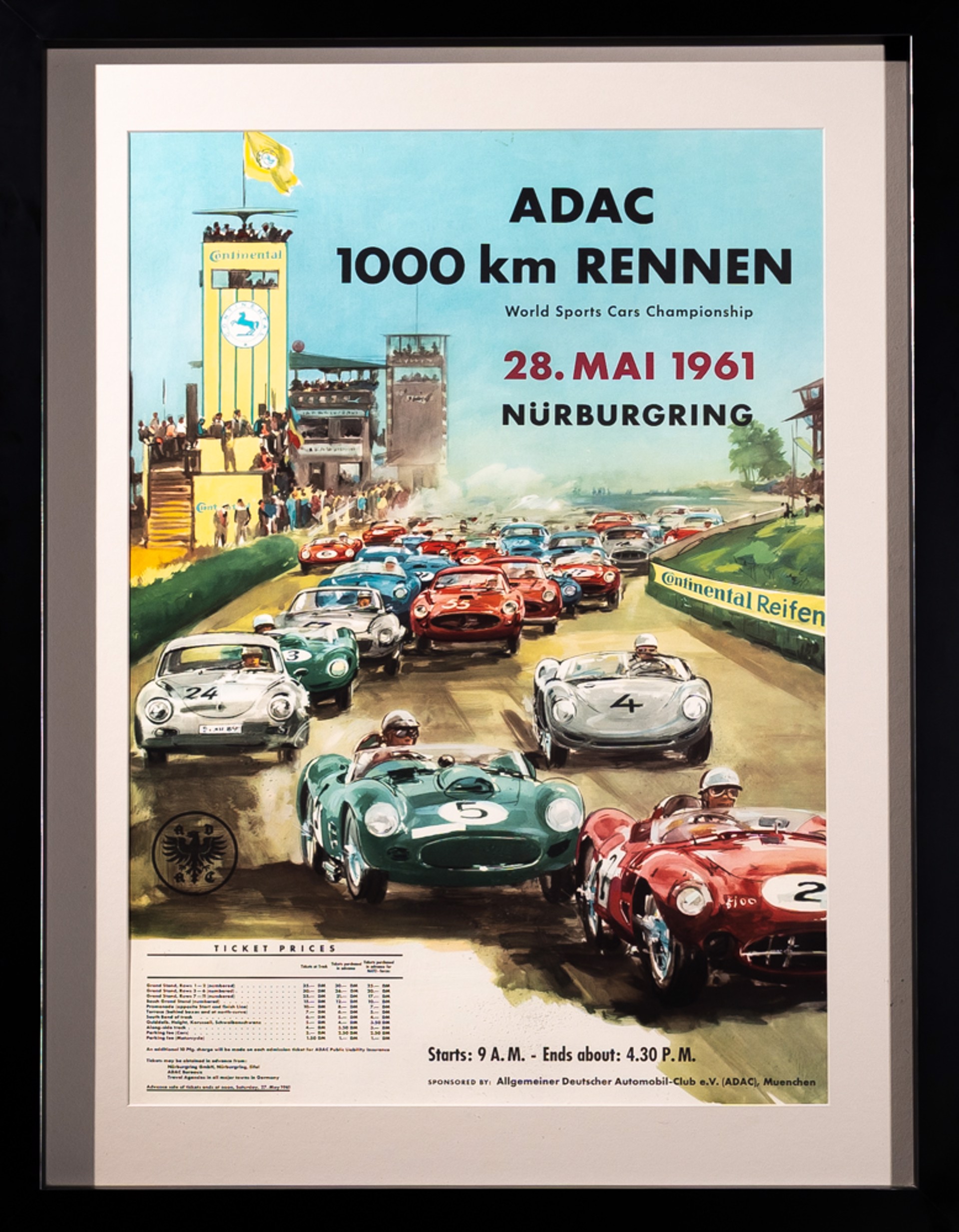 Vintage Nurburgring Race Poster