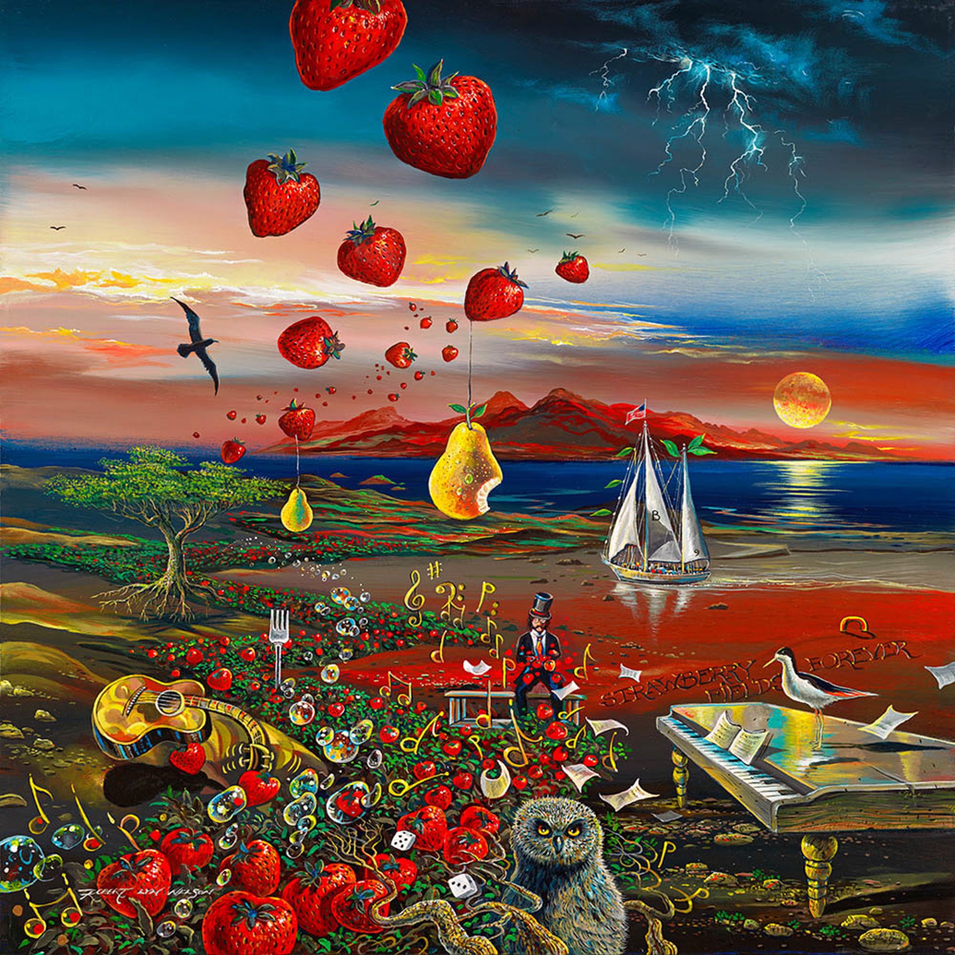 Strawberry Fields Forever - ORIGINAL by Robert Lyn Nelson