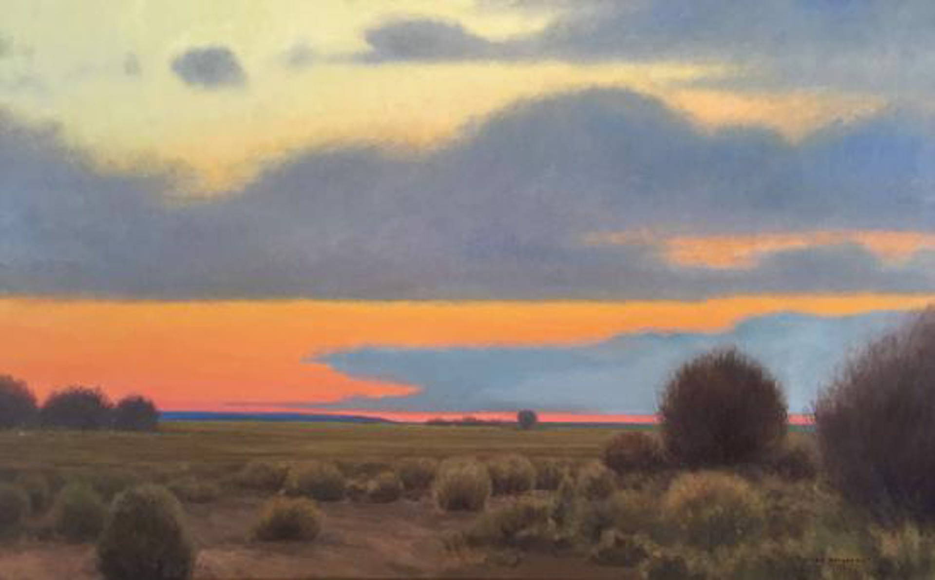 Prairie Dusk by Mike Keepness (1981 - 2021)