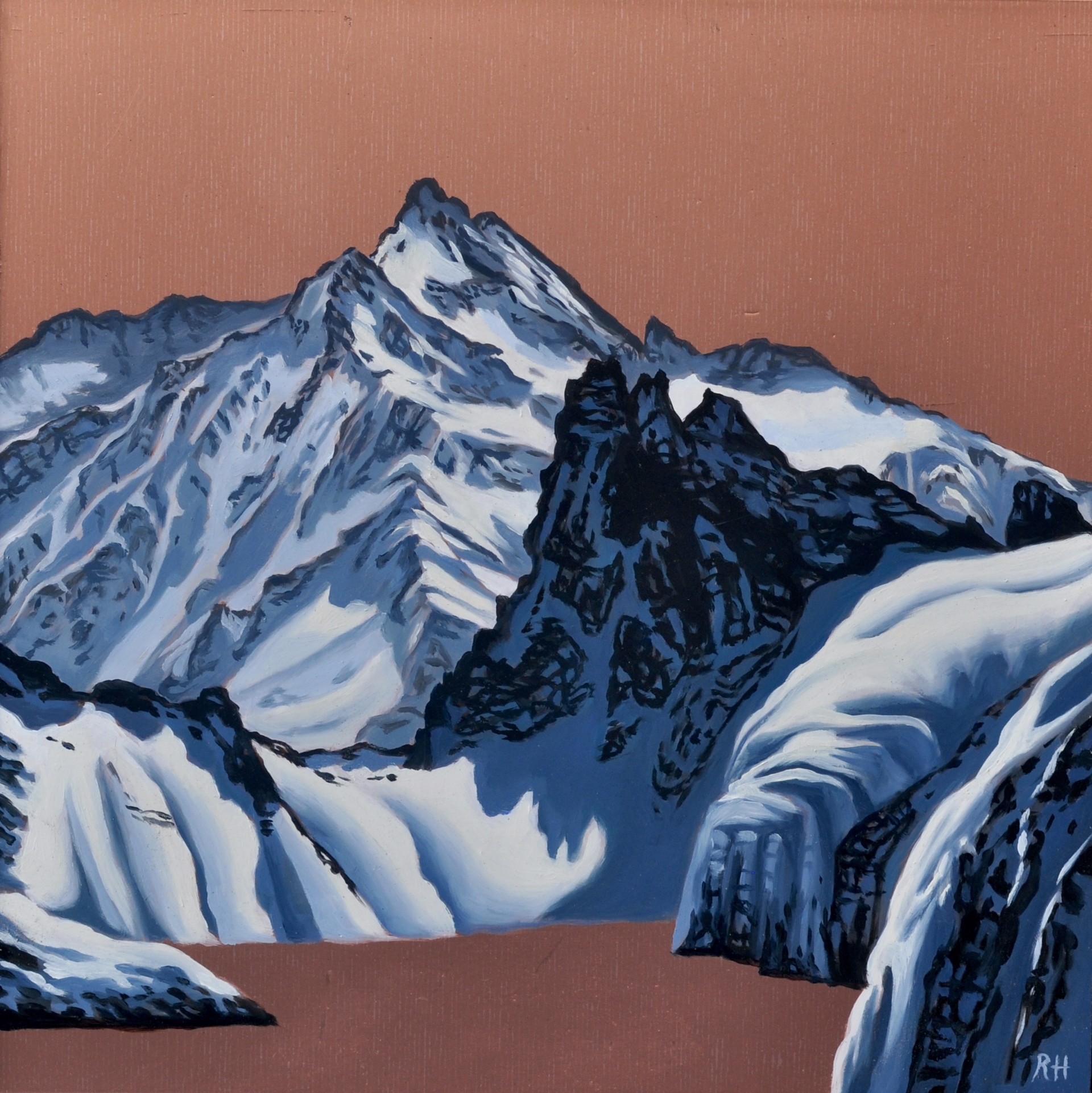 Mountains with a Copper Sky by Robin Hextrum