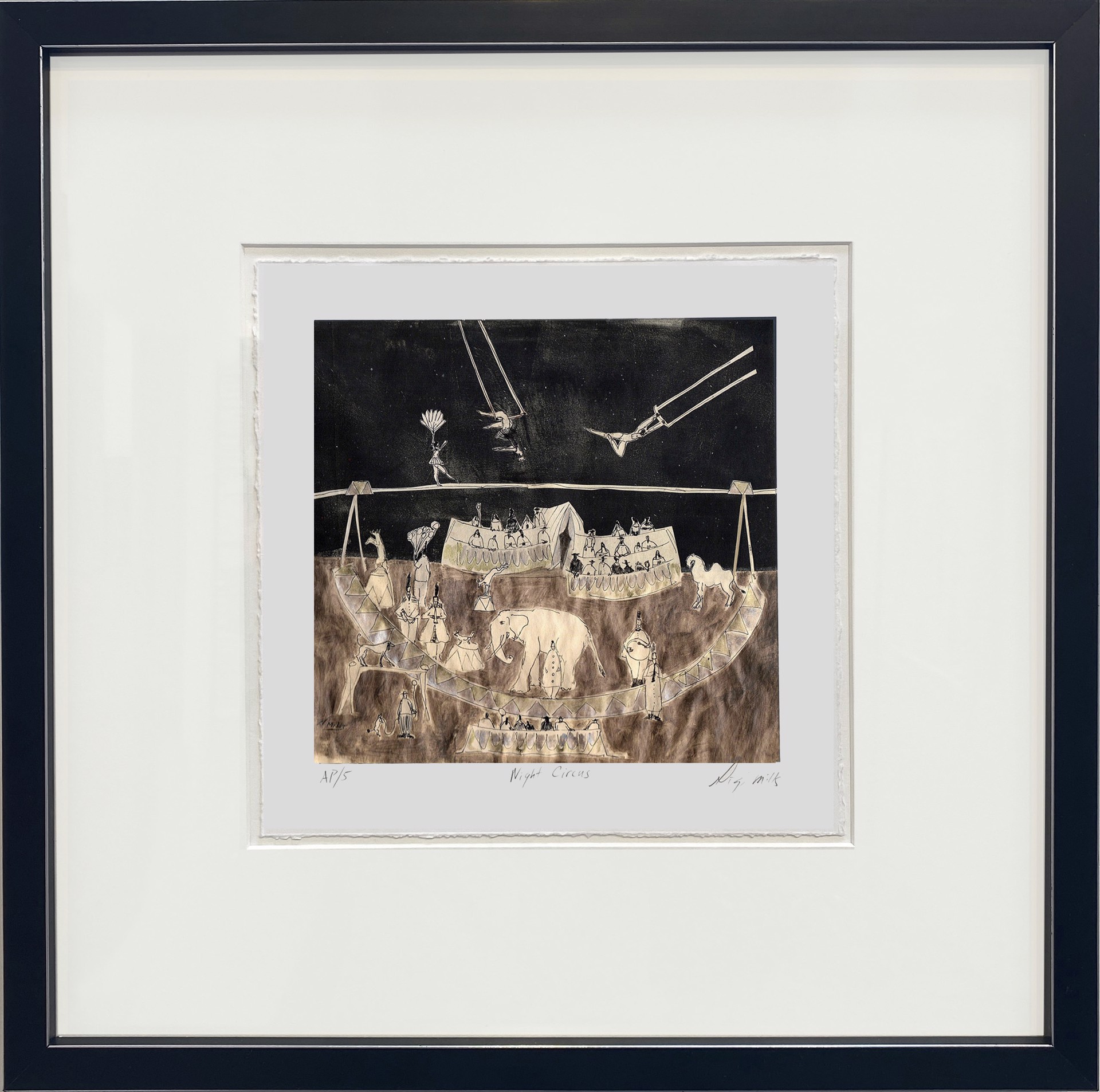 Night Circus (framed) by Gigi Mills - limited edition prints