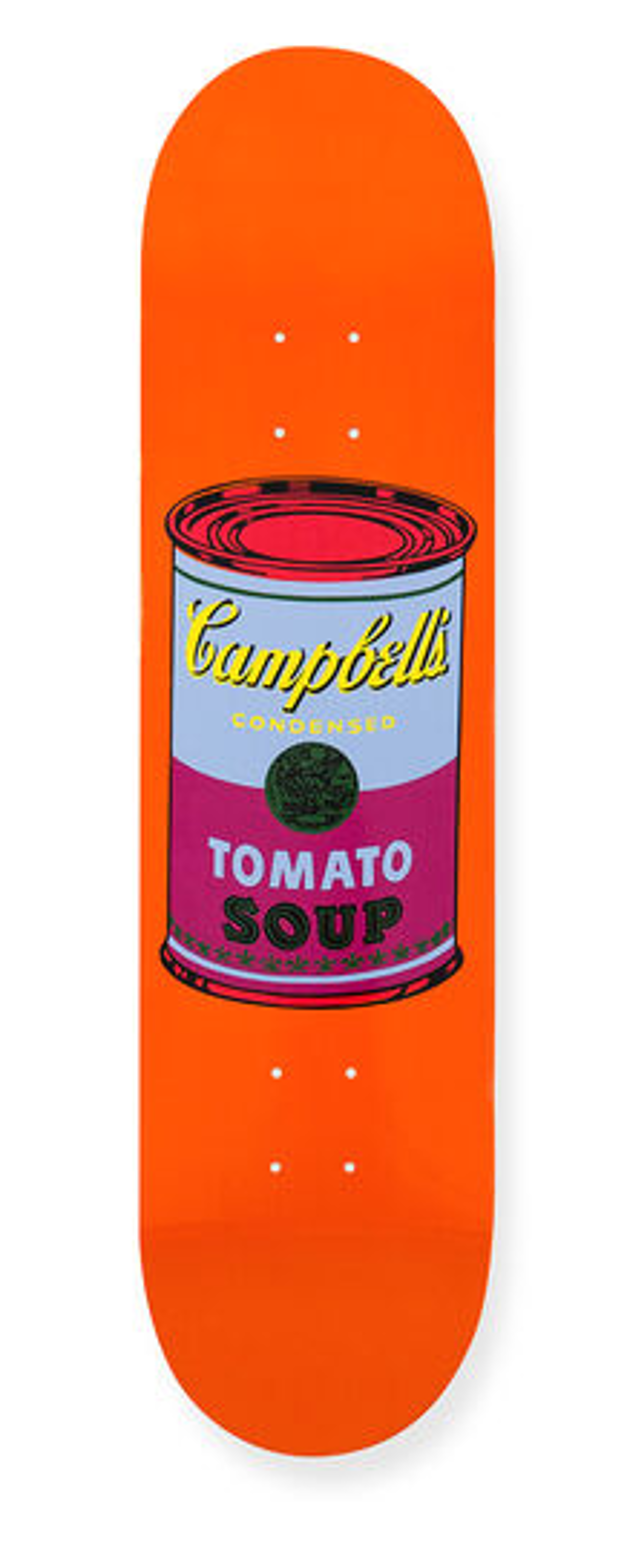 Campbell's Soup Skate Deck (Orange with Red Can) by Andy Warhol