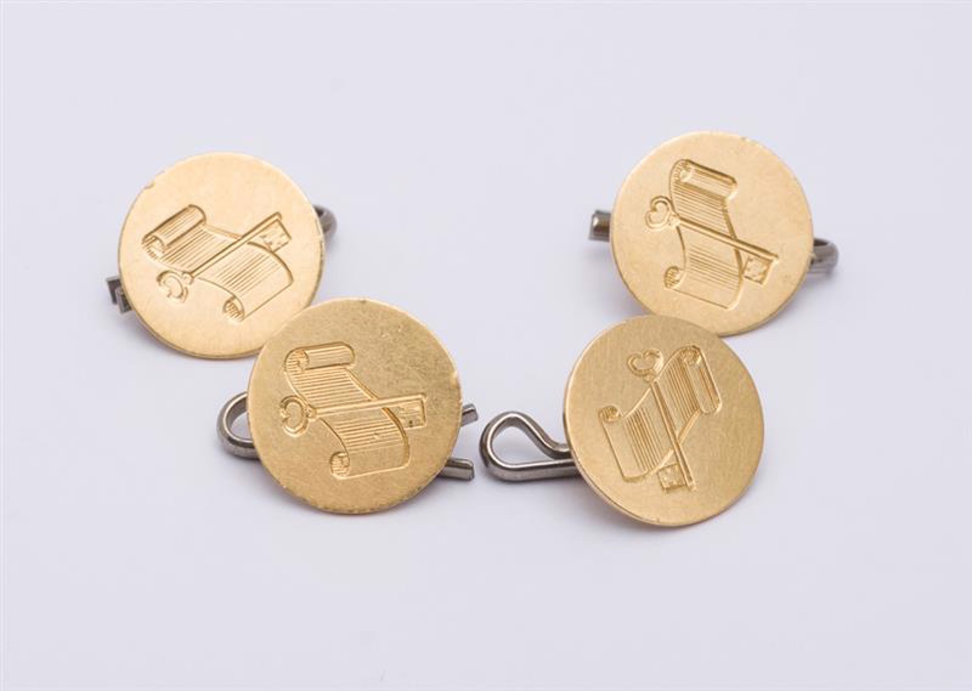 SET OF FOUR 14K BUTTONS