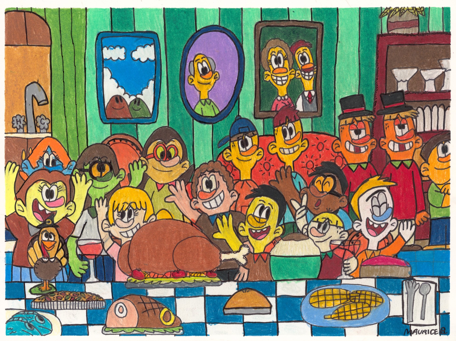 Happy Thanksgiving by Maurice Barnes
