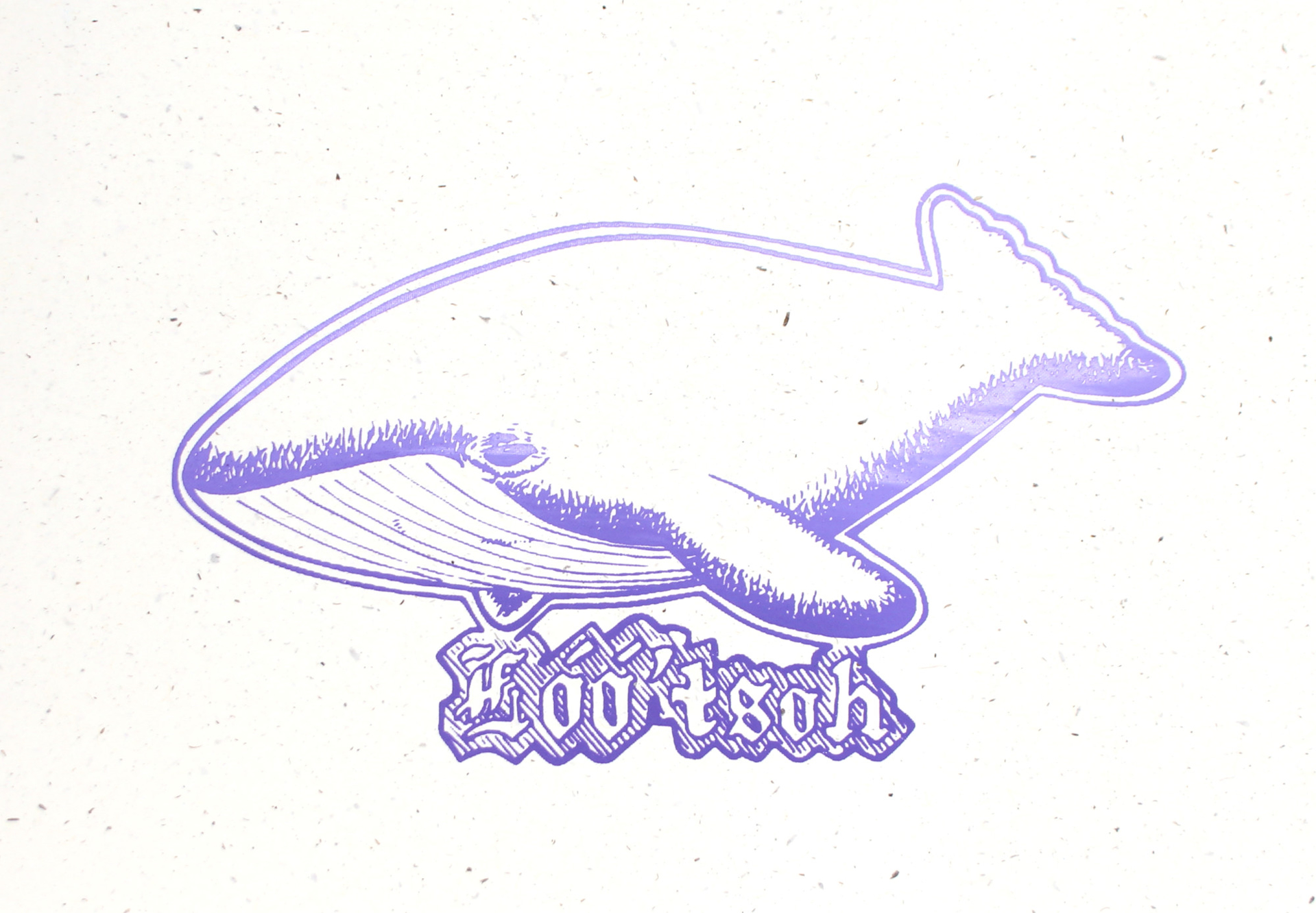Navajo Language Notecard - Whale by David Sloan