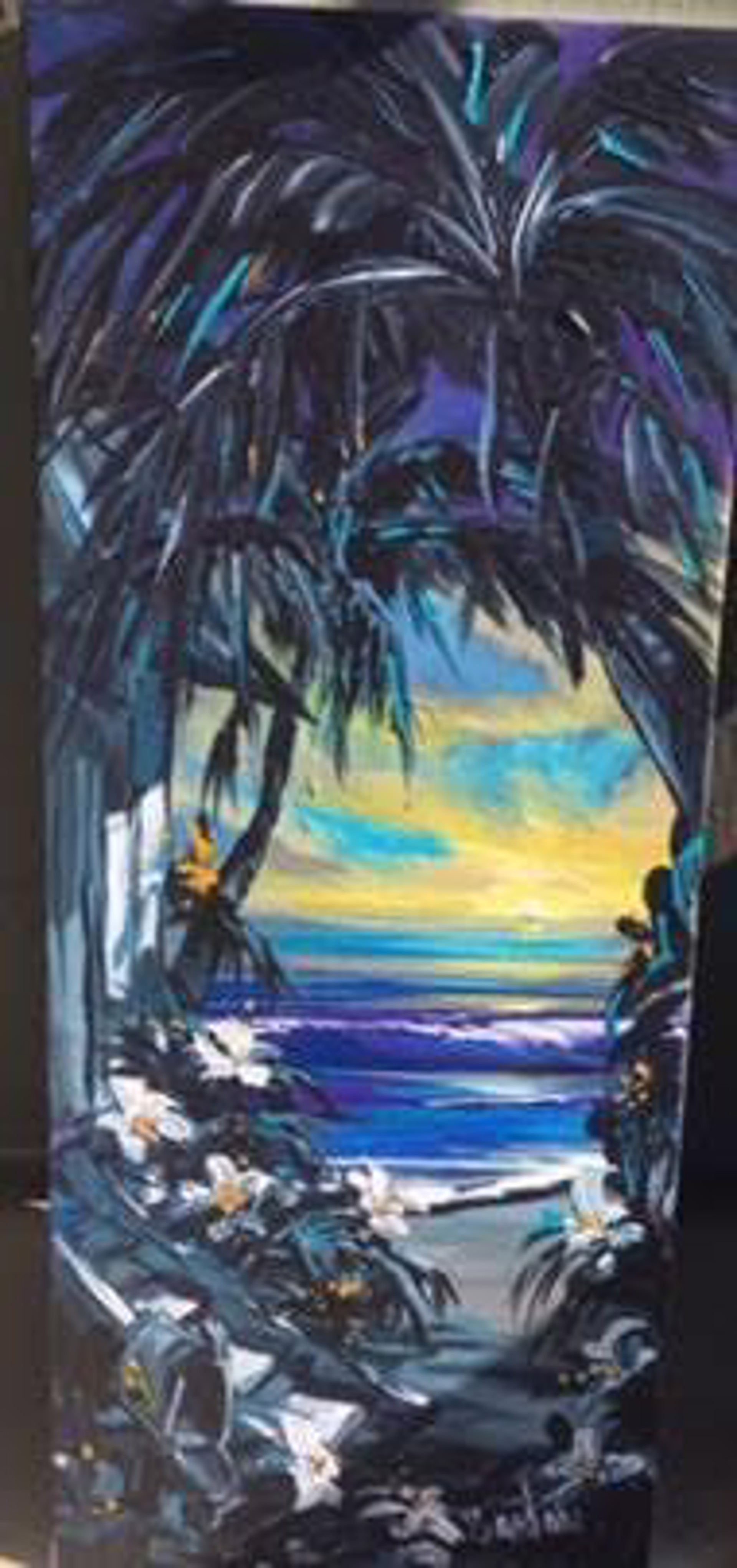 Orchid Cove Original by Bill Wyland Galleries Lahaina LLC