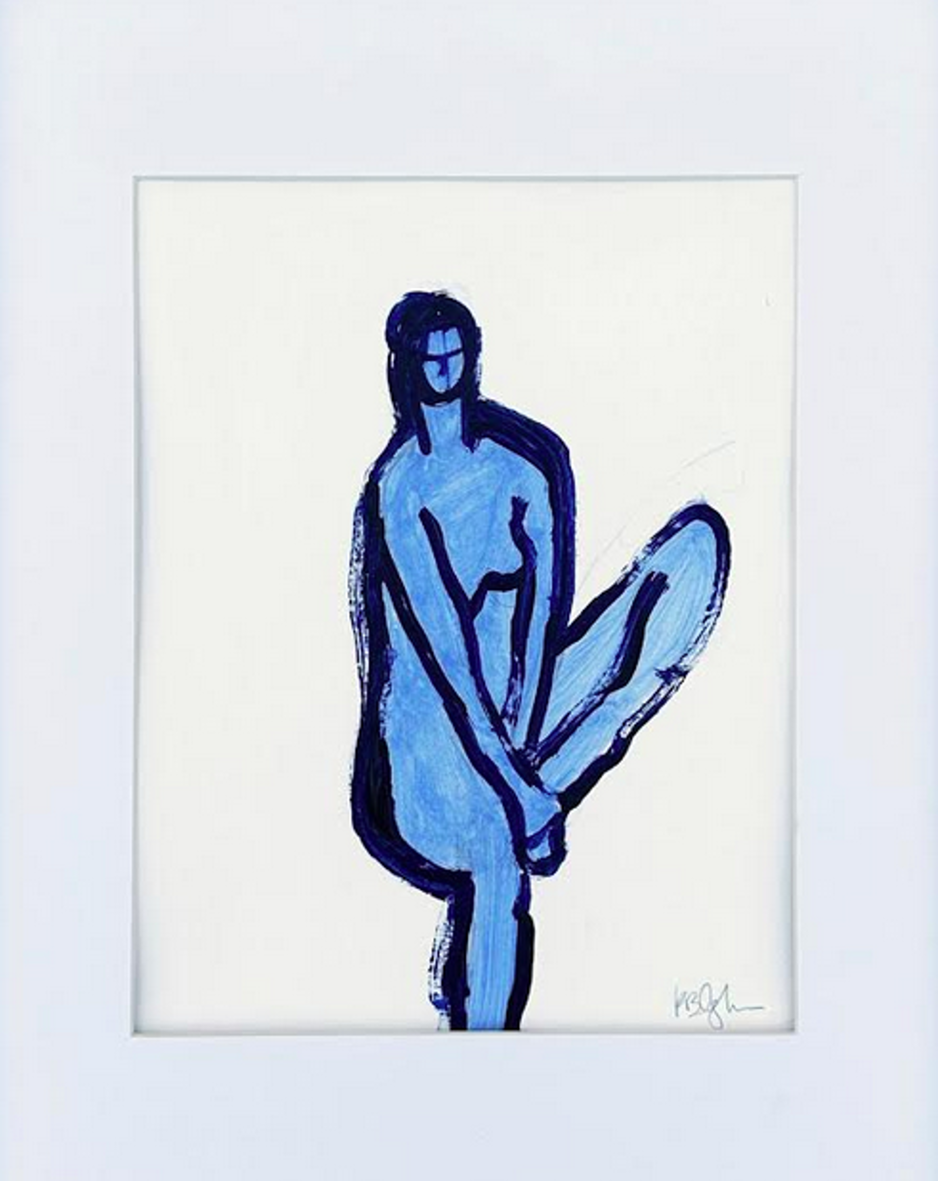 Blue Figure. no 4 by Kelley Ogburn
