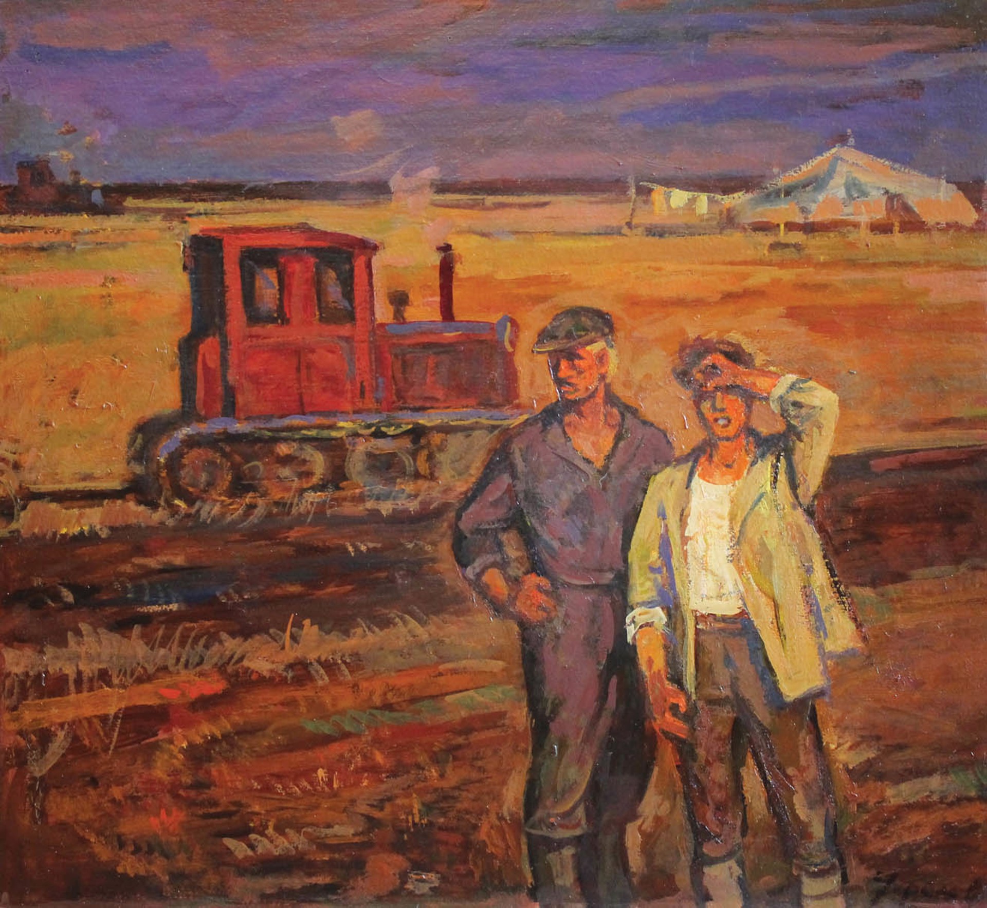 Tractor Drivers by Yuri Frolov