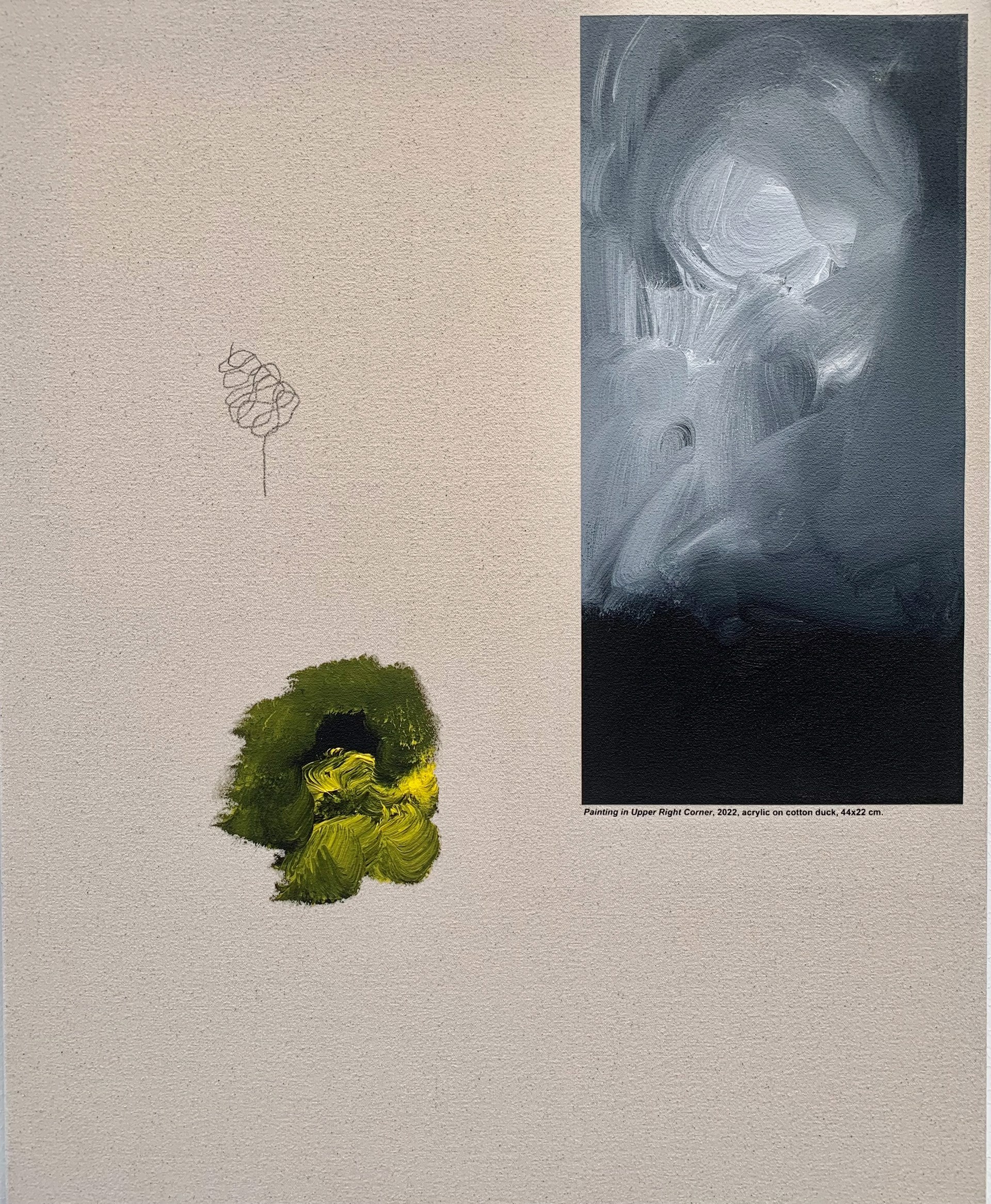 Painting in Upper Right Corner with Erupture and Doodle by Luke Gray