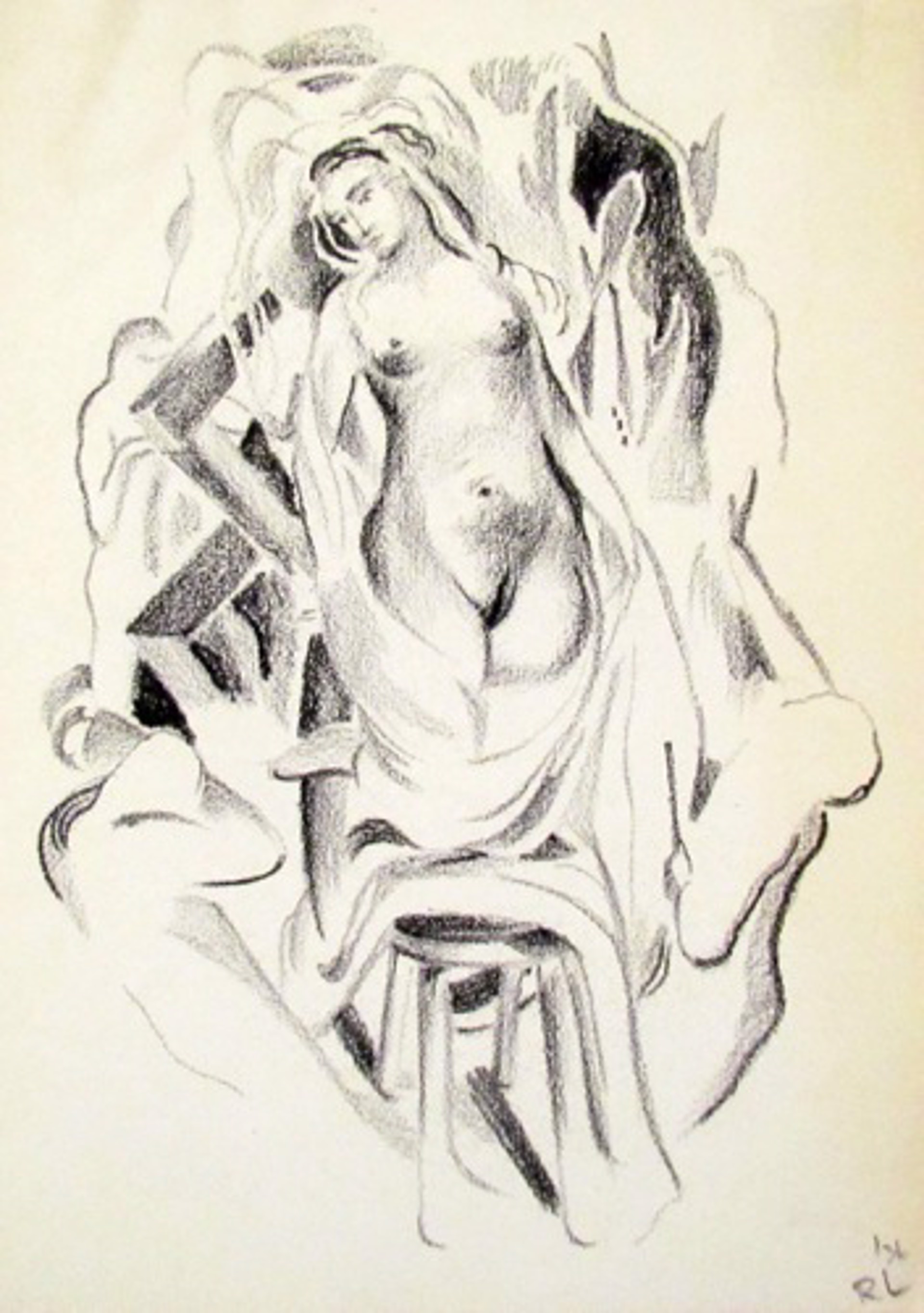 Untitled (Standing Nude) by Robert Lockard
