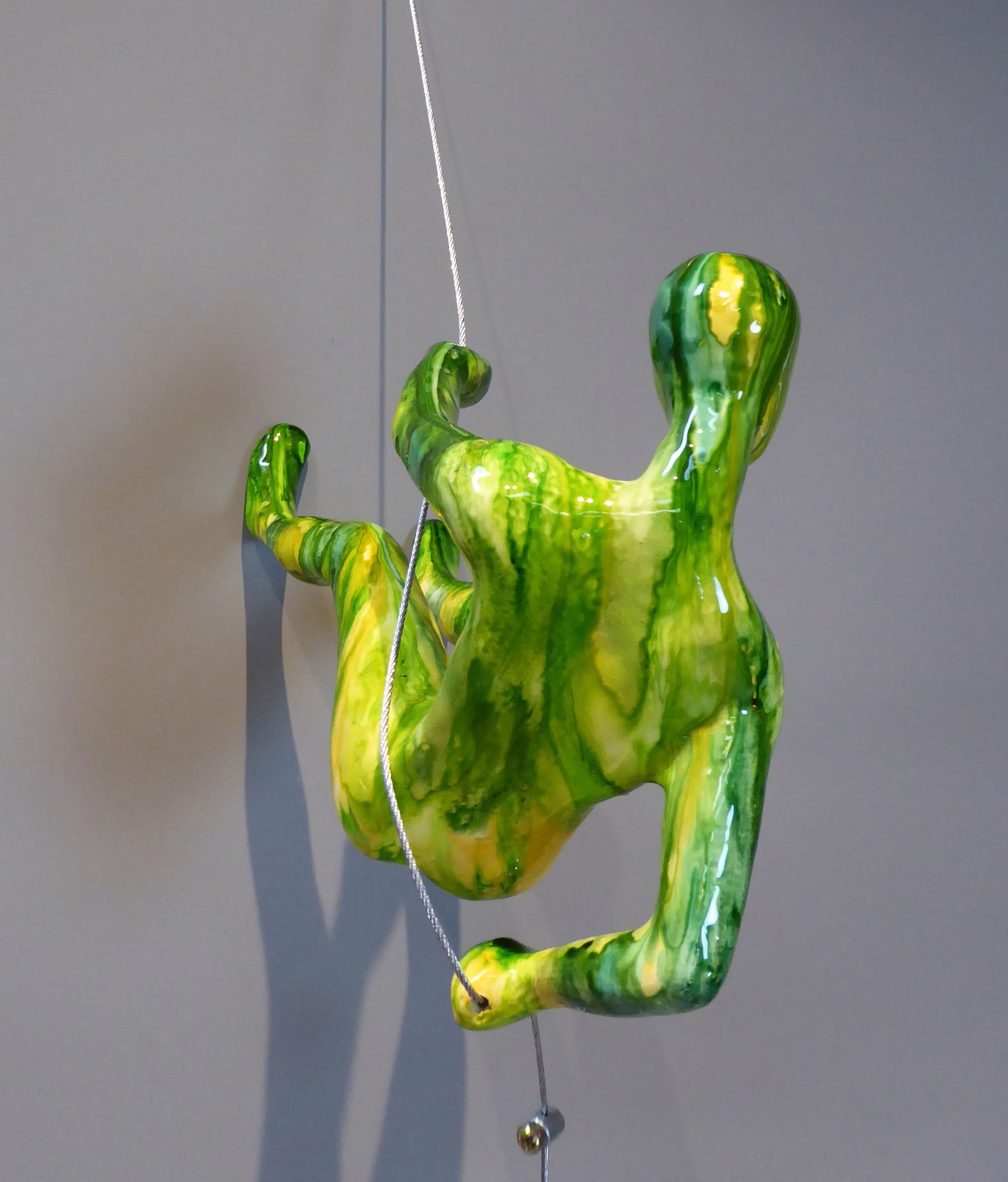 Male Climber 3-OS ~ Position 3 (shown) in color Green Swirl (shown) by Ancizar Marin