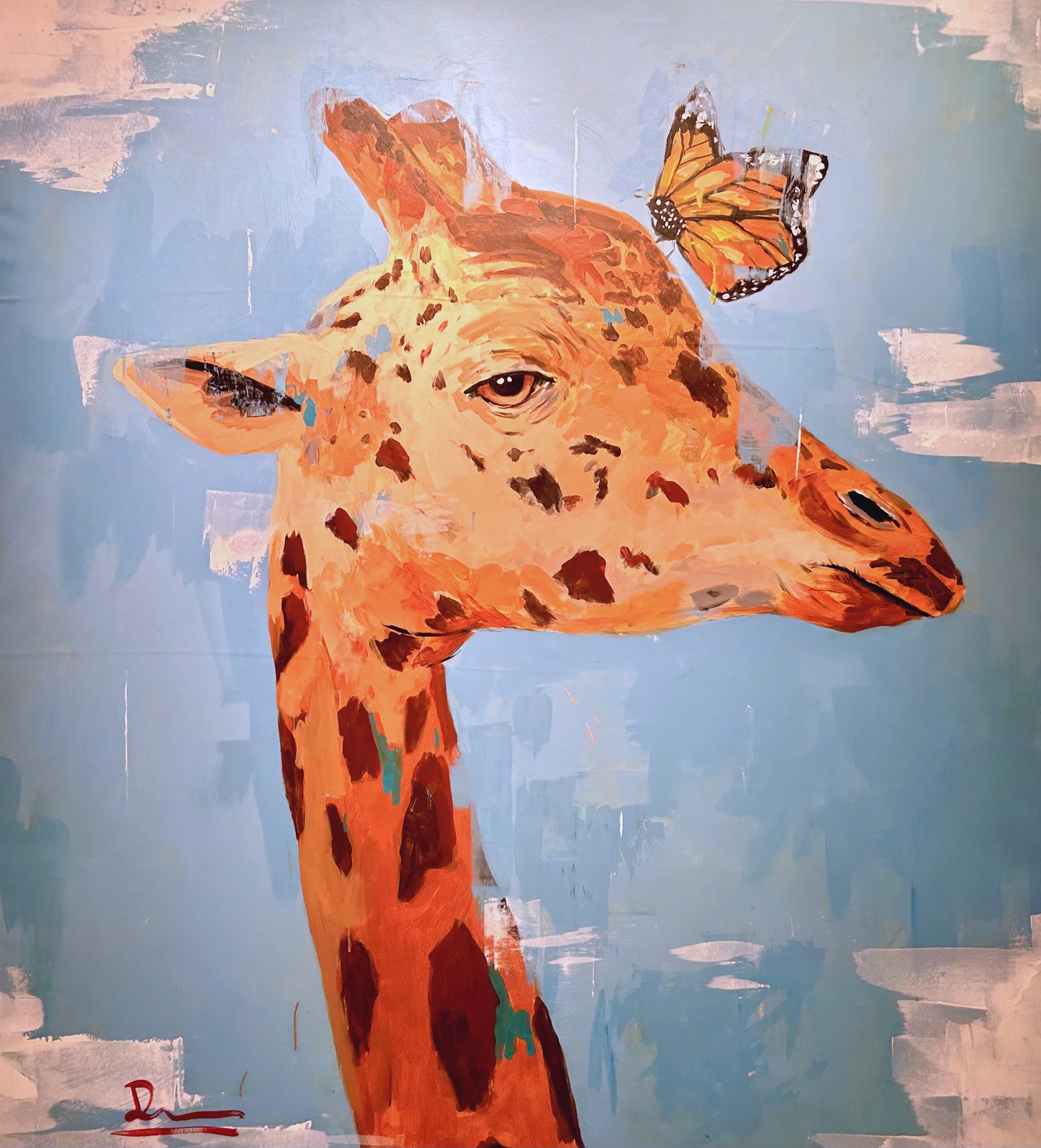 Giraffe and the Butterfly by Dominic Mattioli