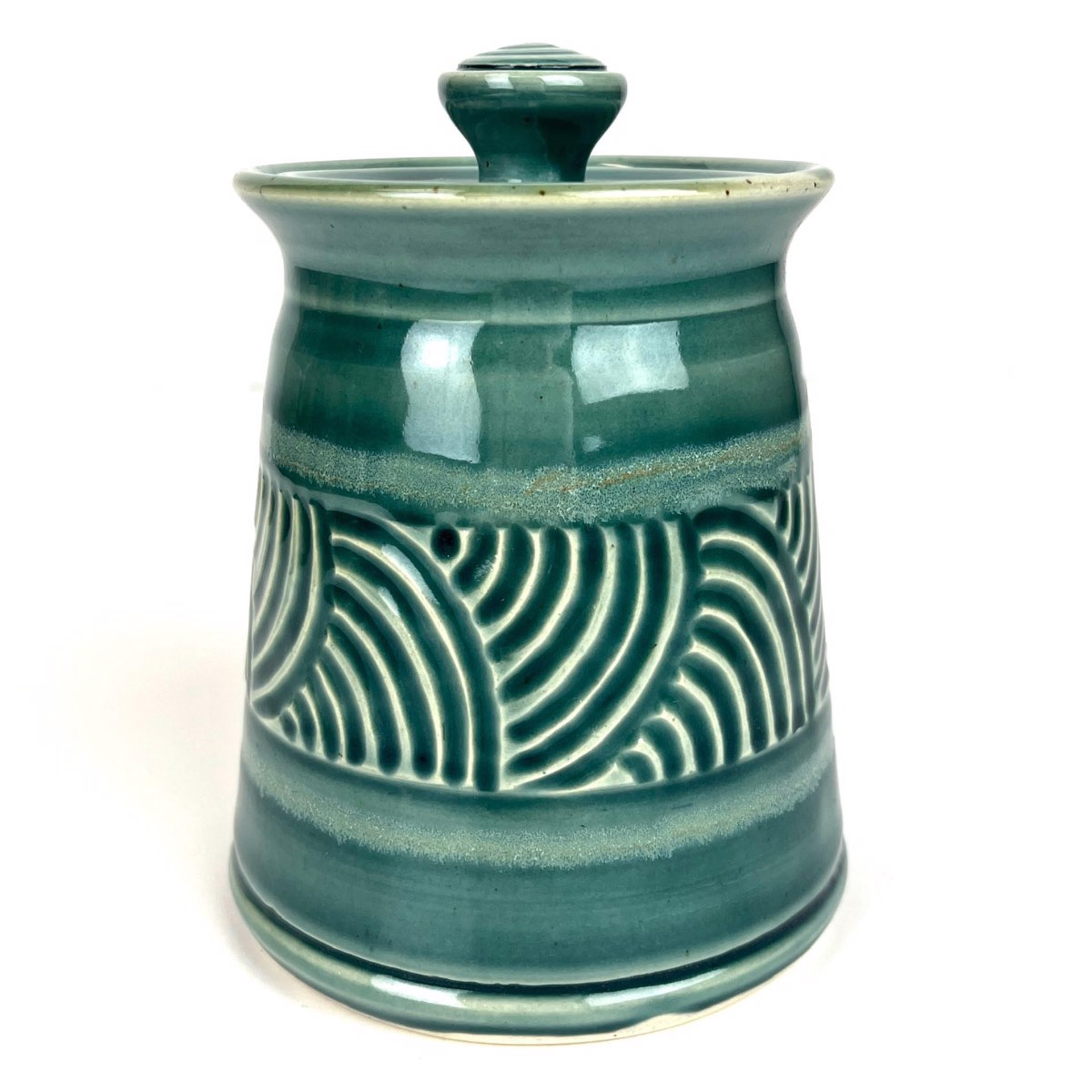 Carved Lidded Container by Mary Lynn Portera
