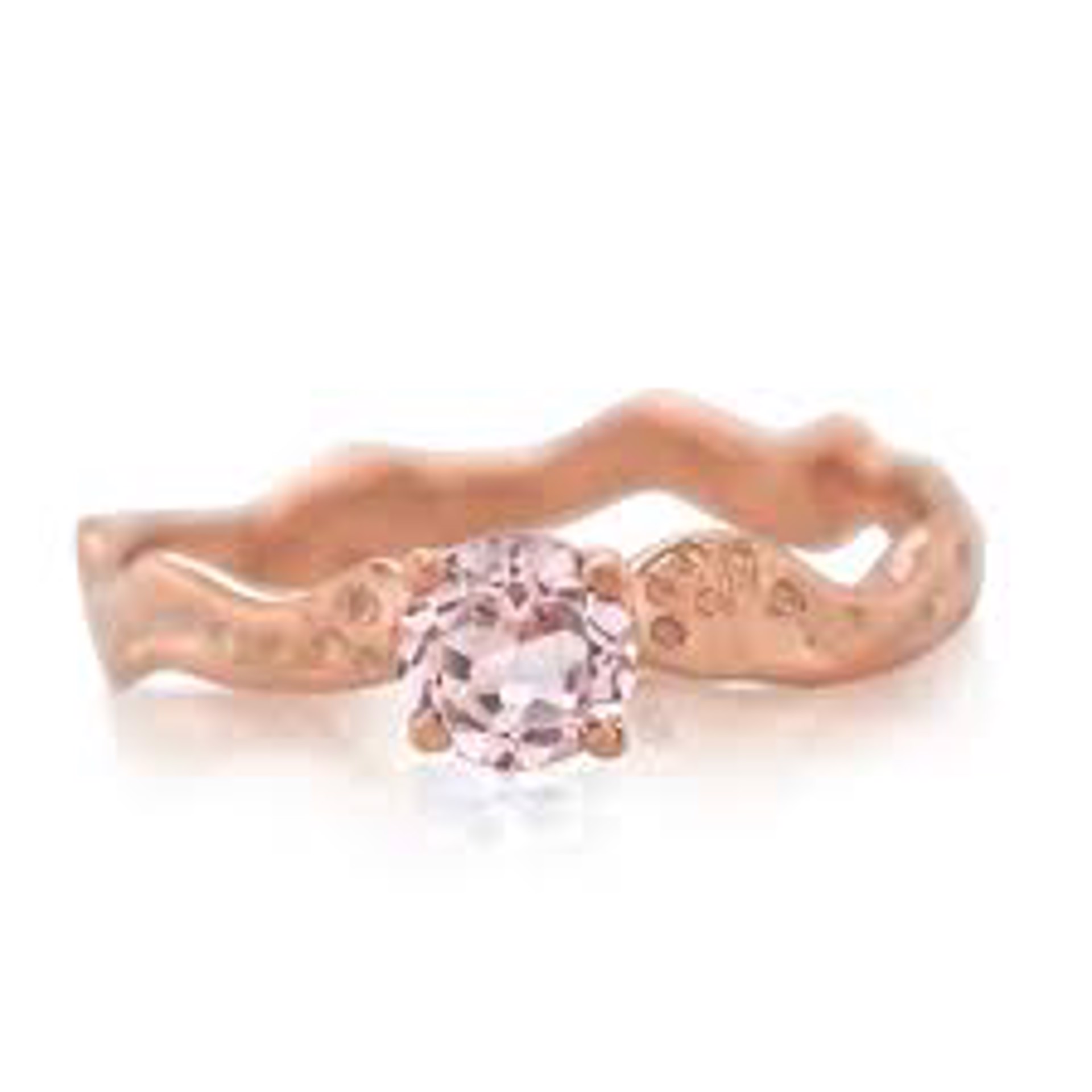 Sunset Sparkle- 18k Rose Gold and Morganite by Kristen Baird