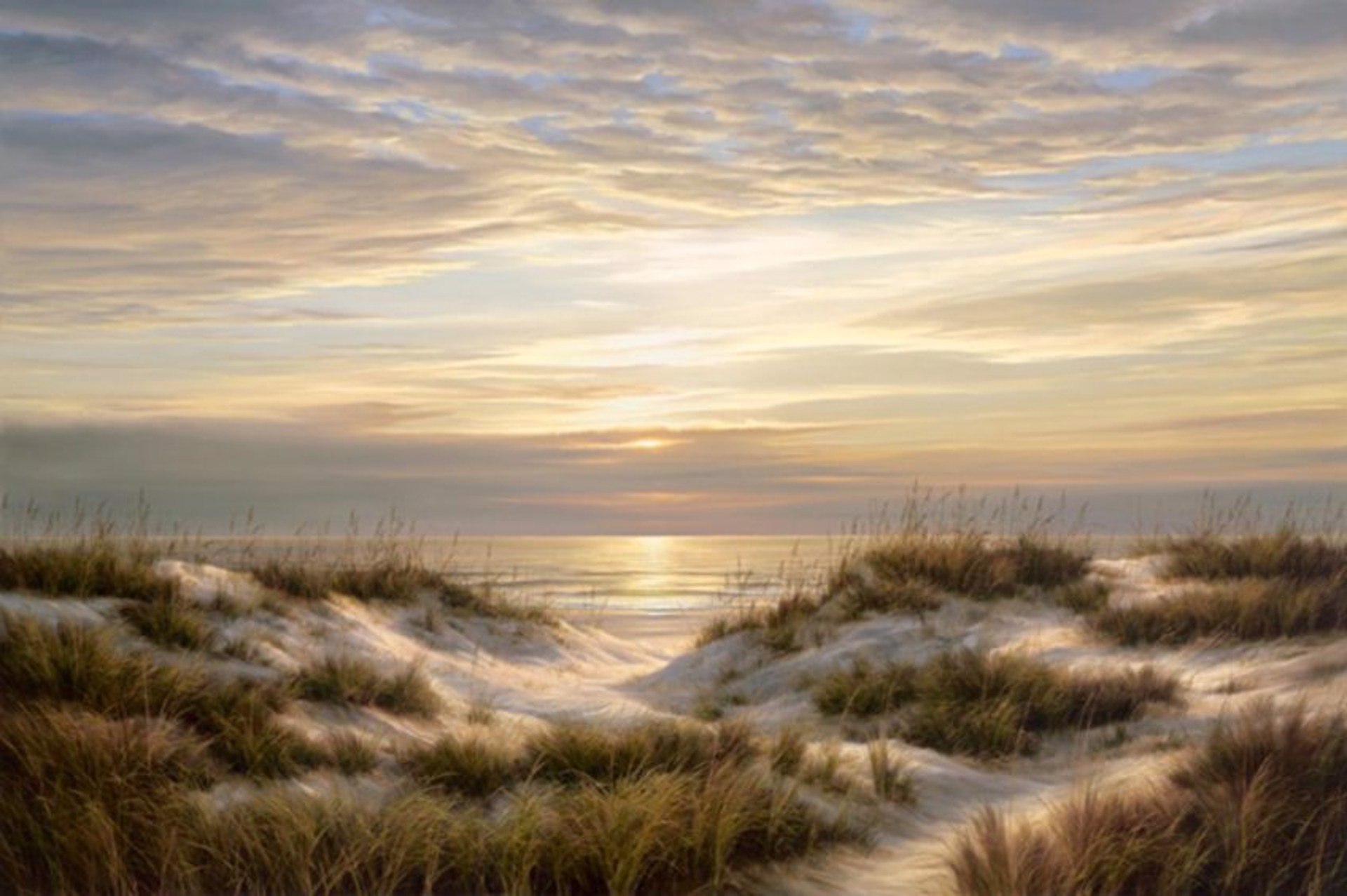 Beach Walk by Henry Von Genk III