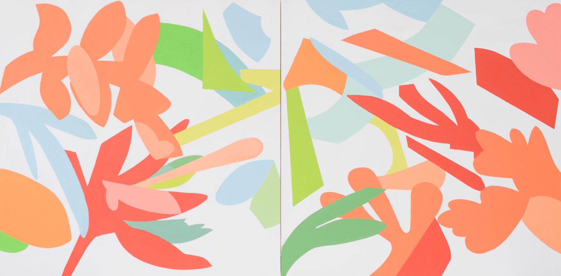 Tropical Heat Diptych by Zuzka Vaclavik