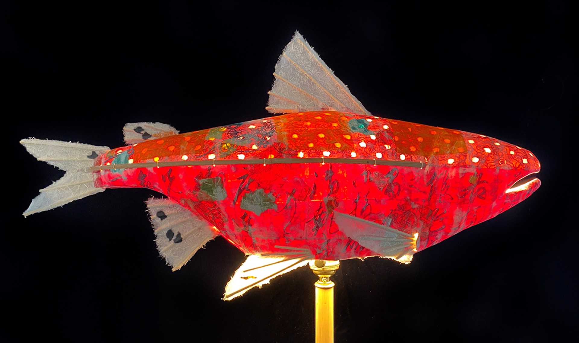 Deep Red Saffron Salmon by Elaine Hanowell