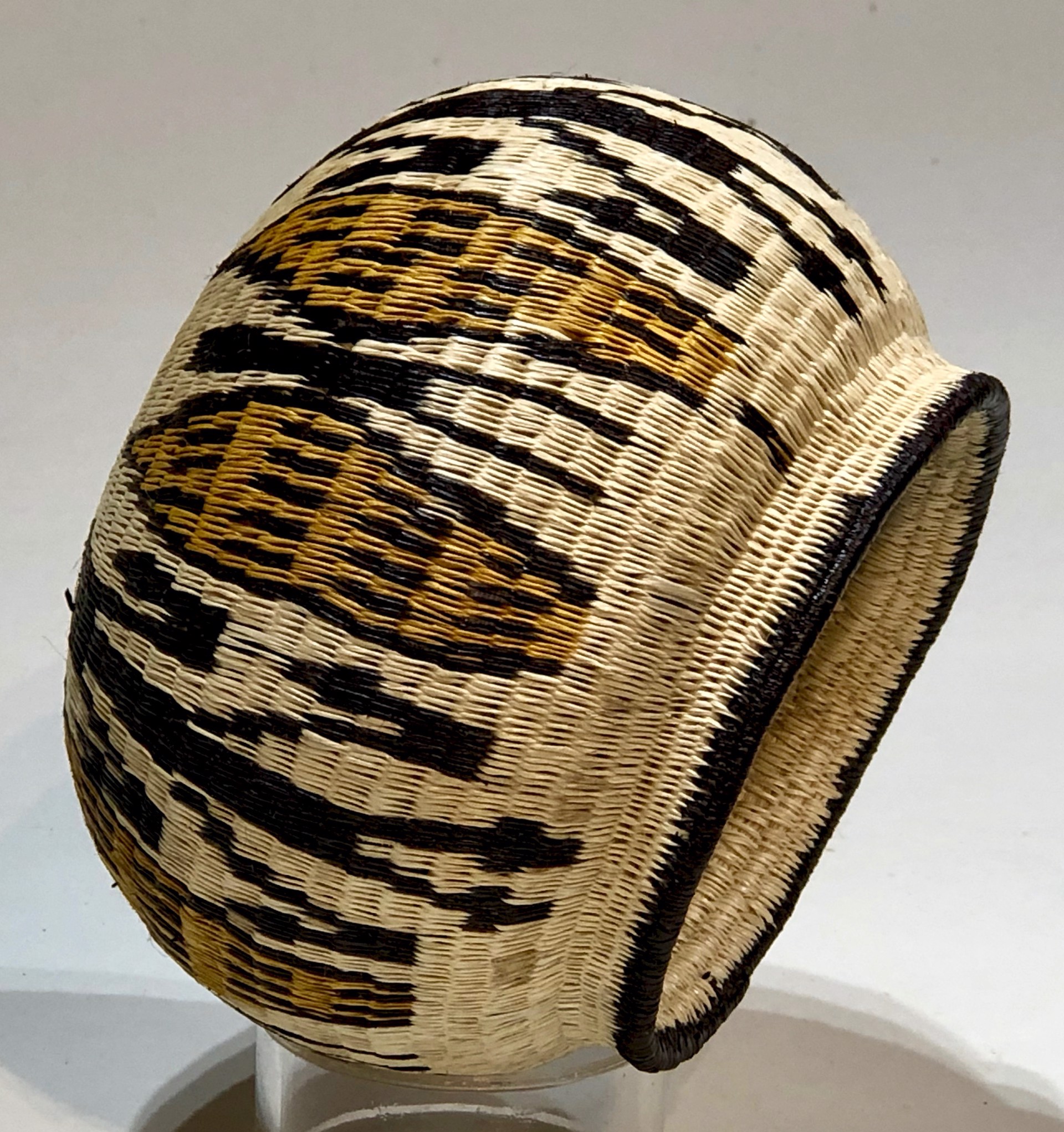 Yellow Butterfly Basket by Wounaan & Embera Panama Rainforest Baskets Wounaan