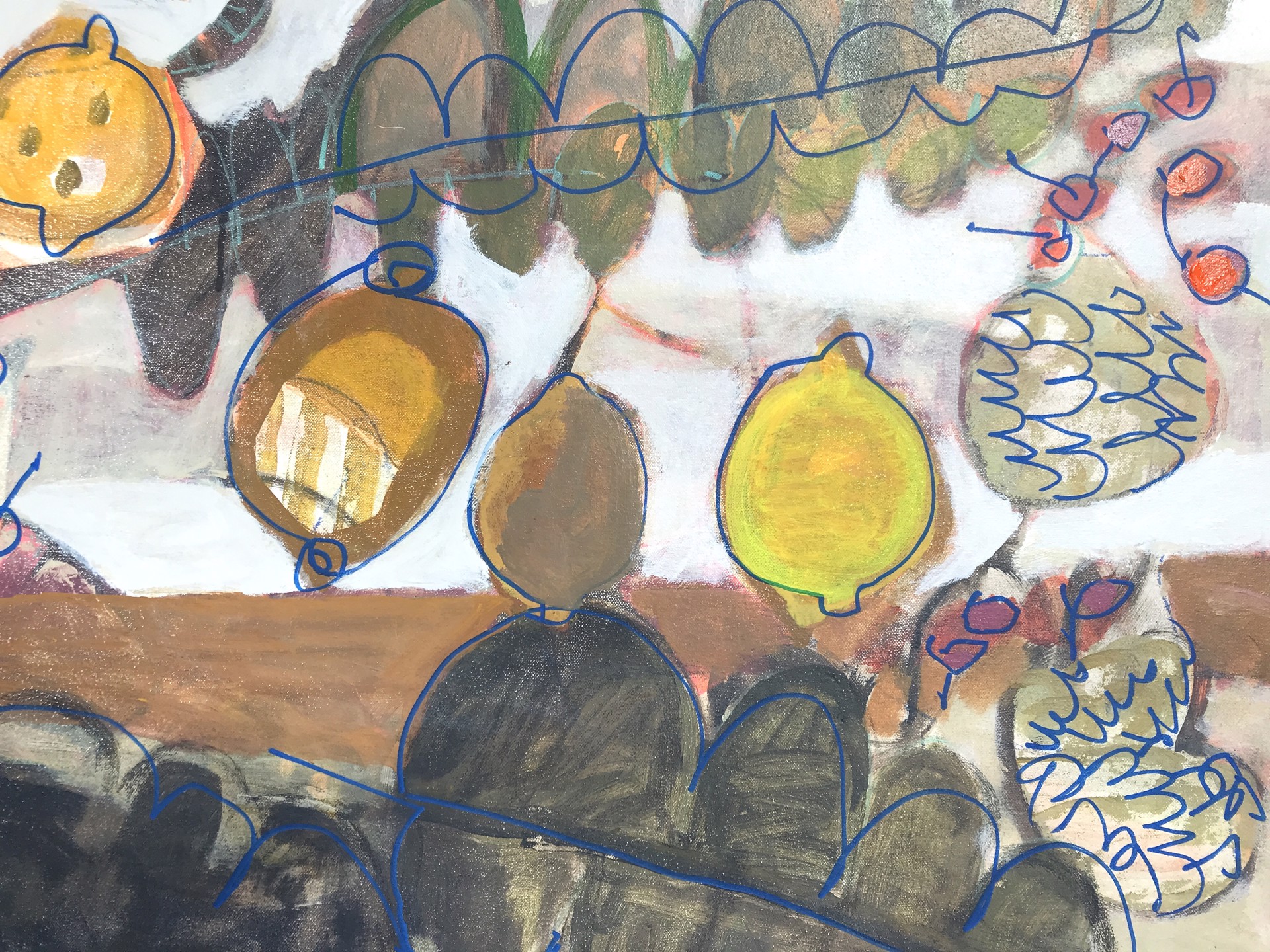 Lemon Tree with Cherries, Bananas and Brazil Nuts by Rachael Van Dyke