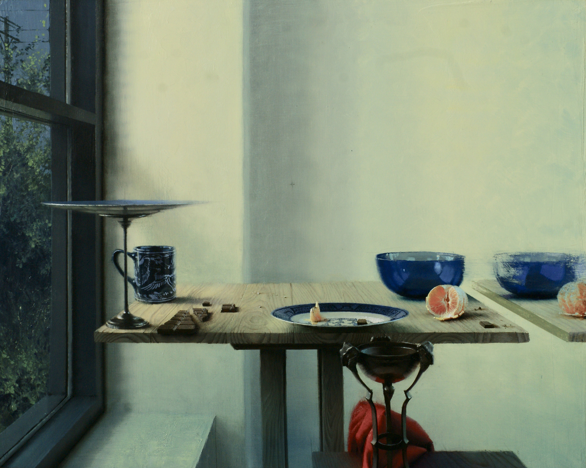 Still Life with Orange and Chocolate by Daniel Sprick