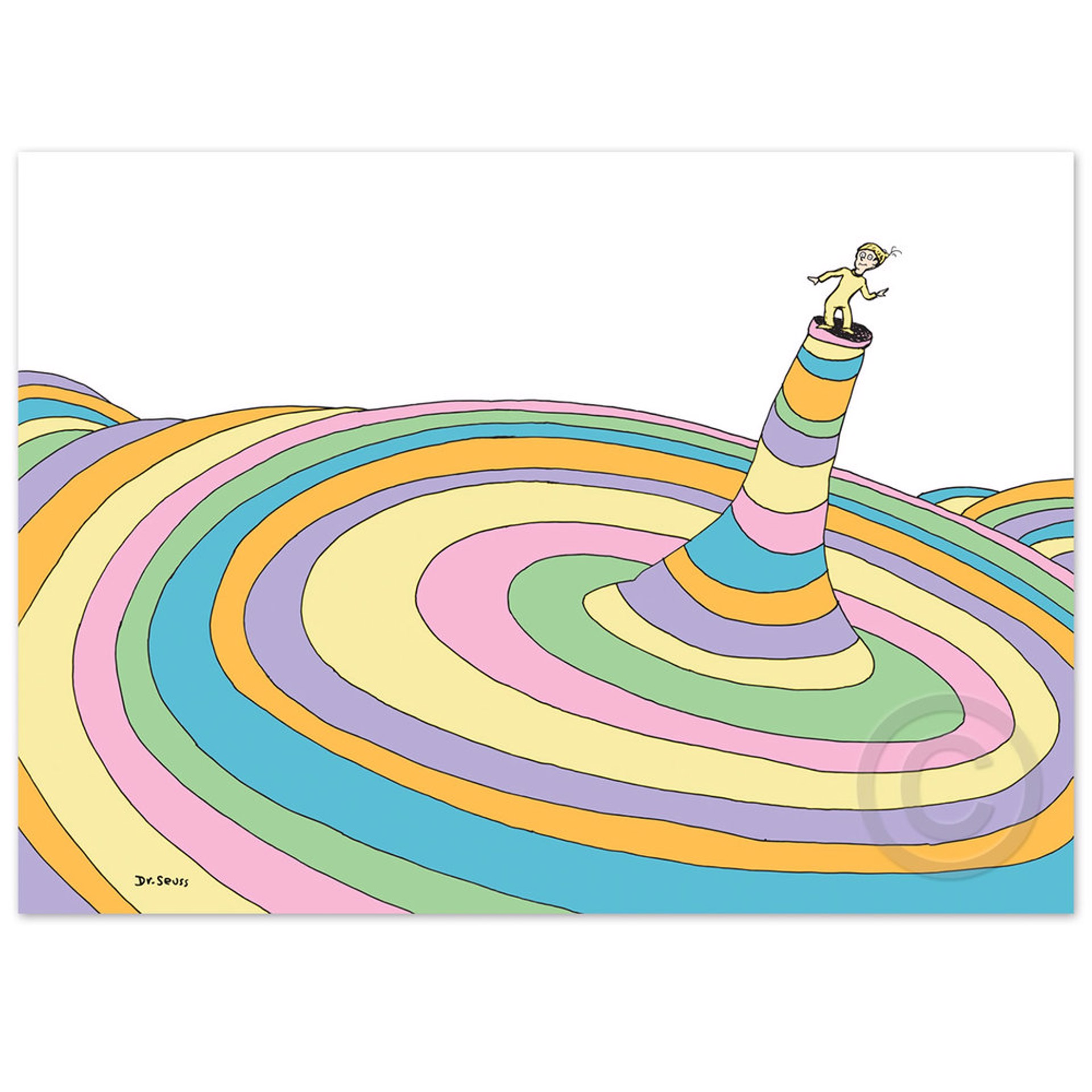 Oh The Places You'll Go! Cover Illustration Deluxe by Dr. Seuss